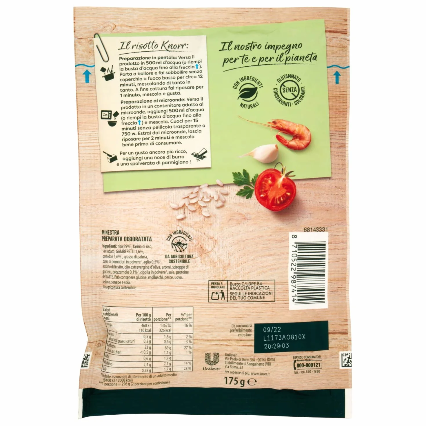Knorr Risotto z krewetkami Risotteria Gamberetti 175g
