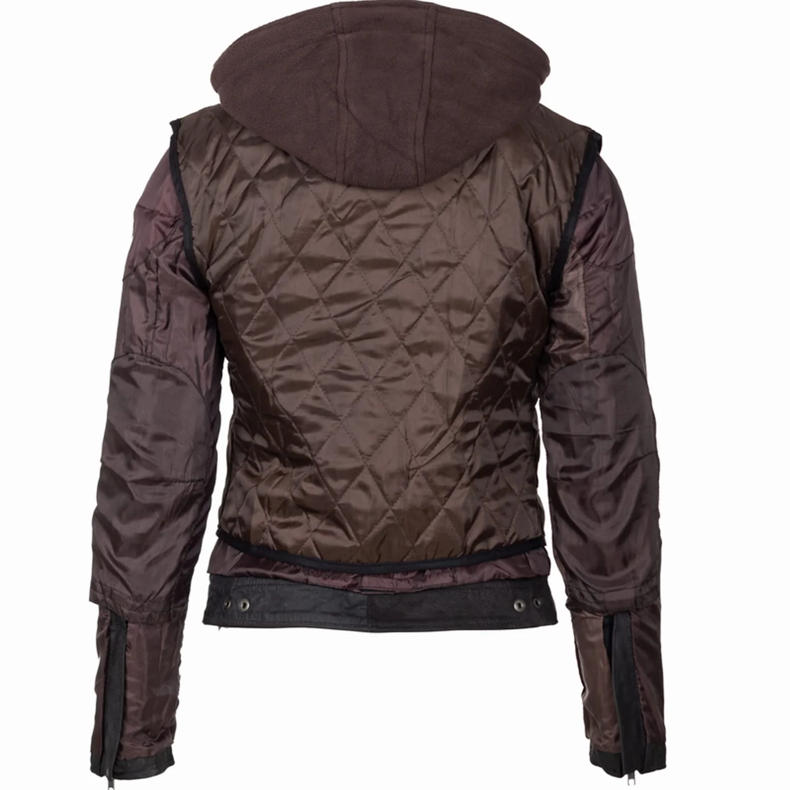 Urban Leather Damska kurtka motocyklowa Ur-170 z ochraniaczami, brązowa, L