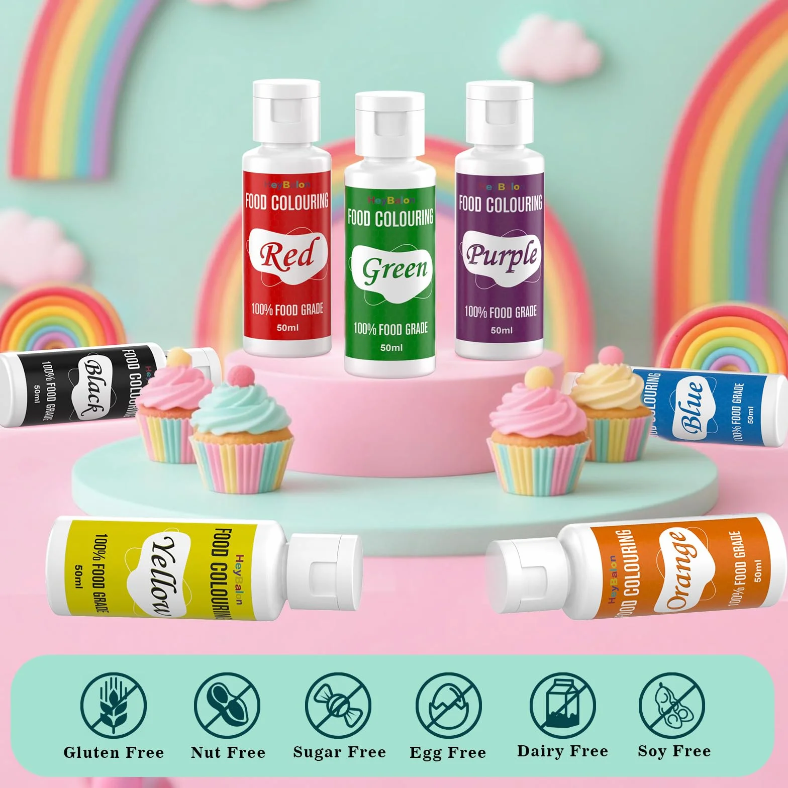 Barwnik spożywczy 50 ml zestaw do pieczenia ciast dekoracji DIY śluz fioletowy