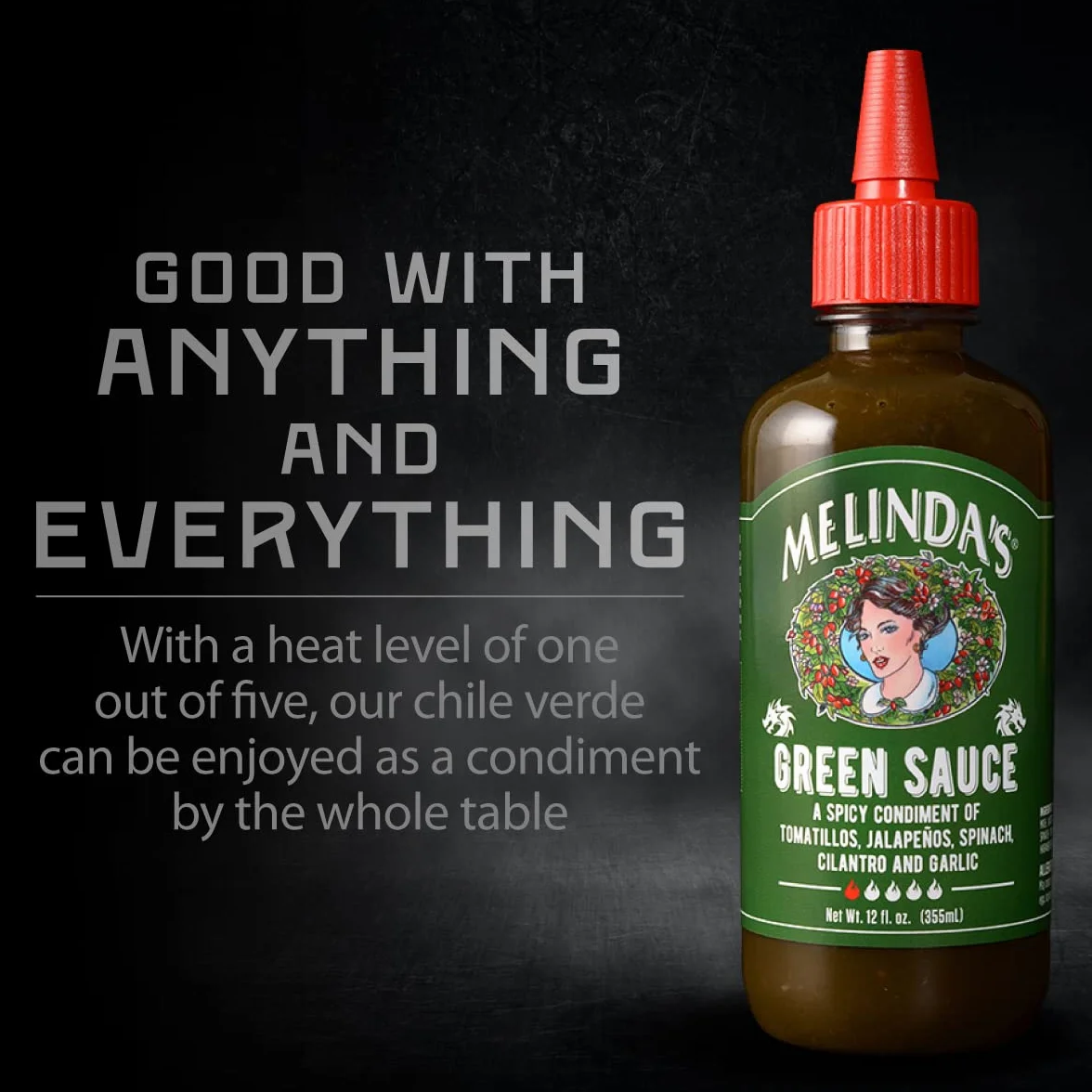 Melinda's Zielony sos pikantny pomidor jalapeno 355ml