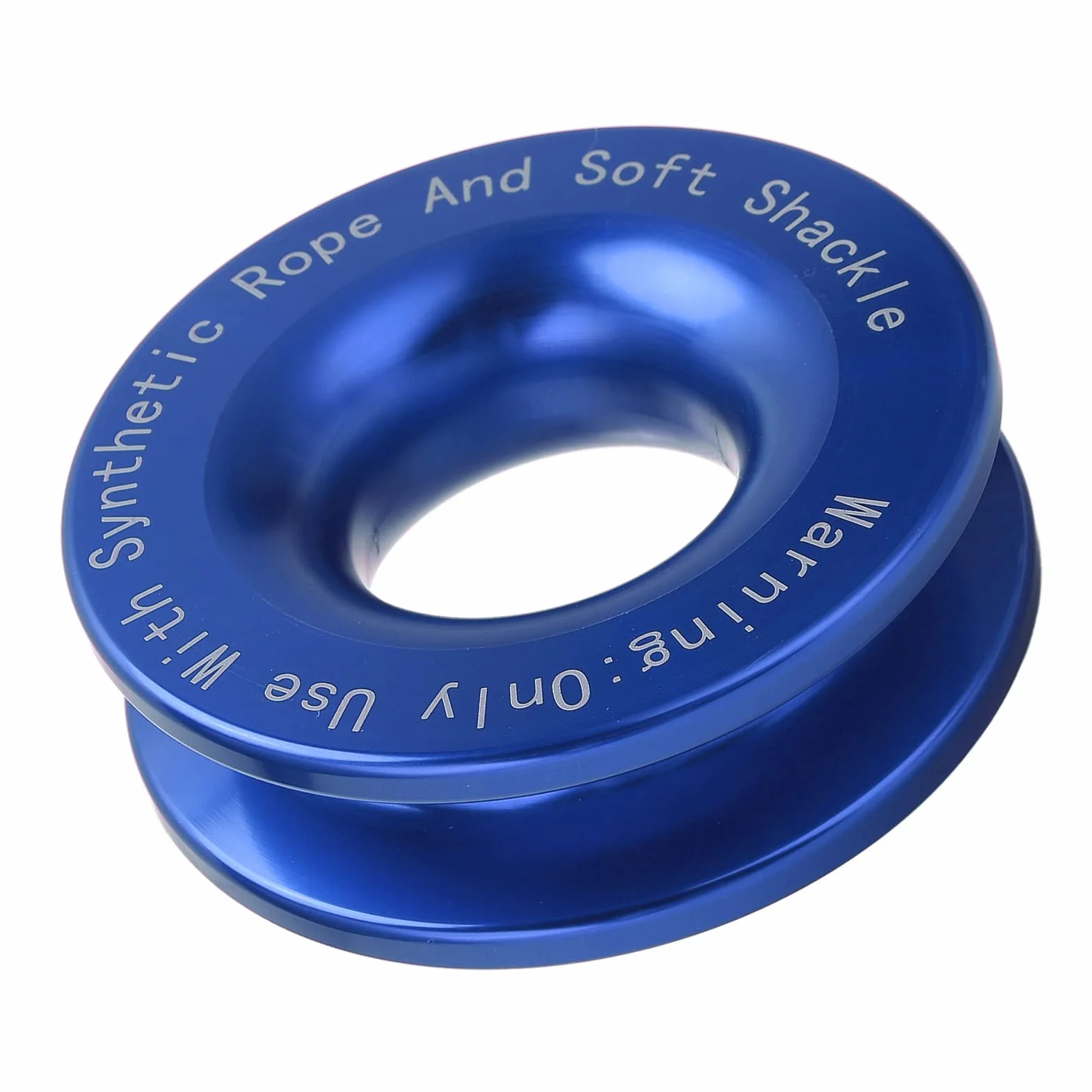 KIMISS Snatch Ring, Pierścień Odzyskiwania Wciągarki 41000 Lbs Wytrzymałość na Zerwanie dla 7/16 Cala 1/2 Cala Miękkiej Szekli z 3/16 Cala 1/4 Cala 3/8 Cala(Niebieski)