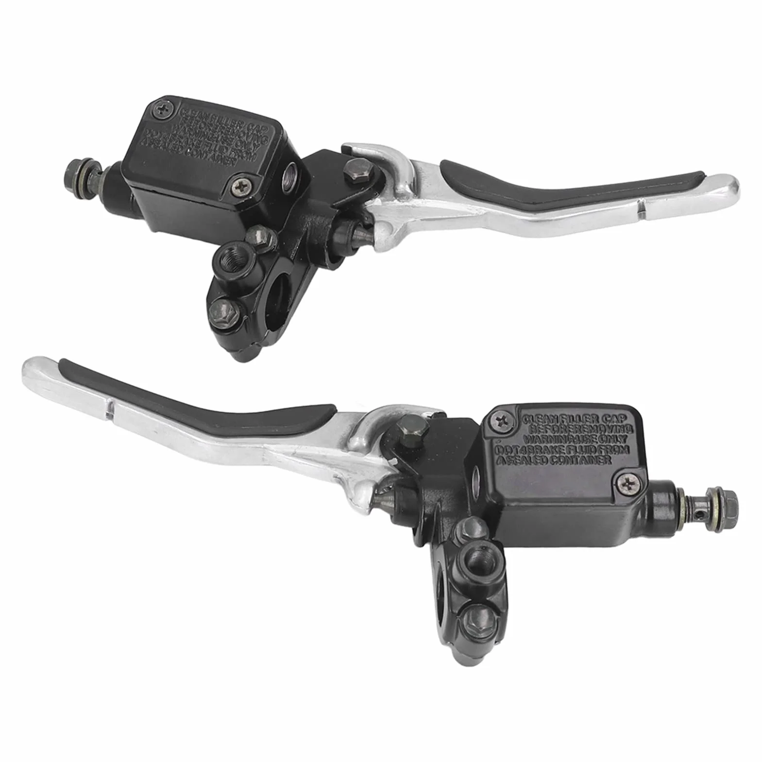 Dźwignia Klamki Hamulca, Para Motocykl Lewa Prawa Dźwignia Klamki Hamulca z Puszką Olejową Zamiennik CNC ze Stopu Aluminium dla YQ50 Aerox 1997-2013