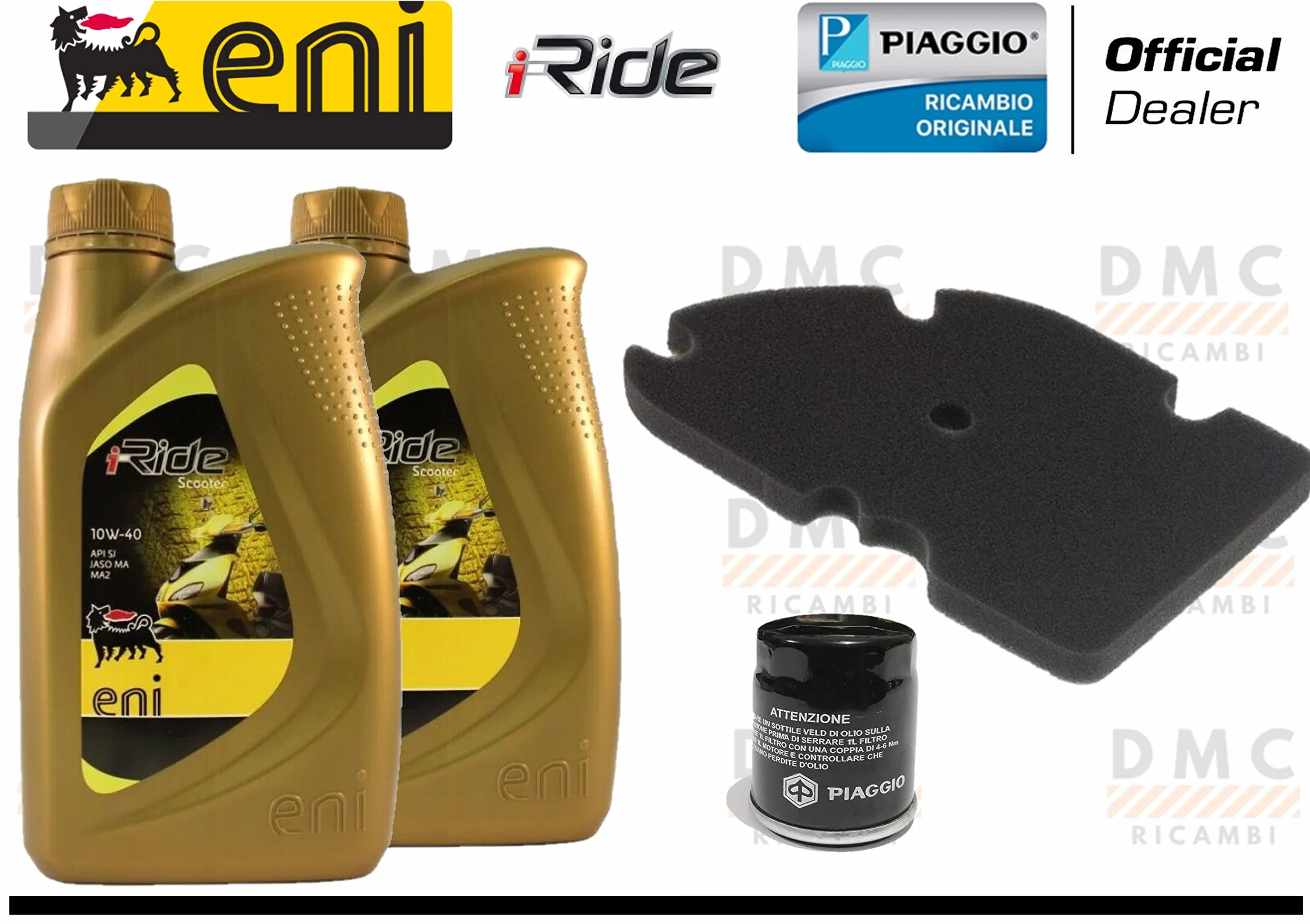 Zestaw do cięcia filtrów oleju powietrza i olej do Piaggio Vespa GTS 125, GTS 250, GTS 300