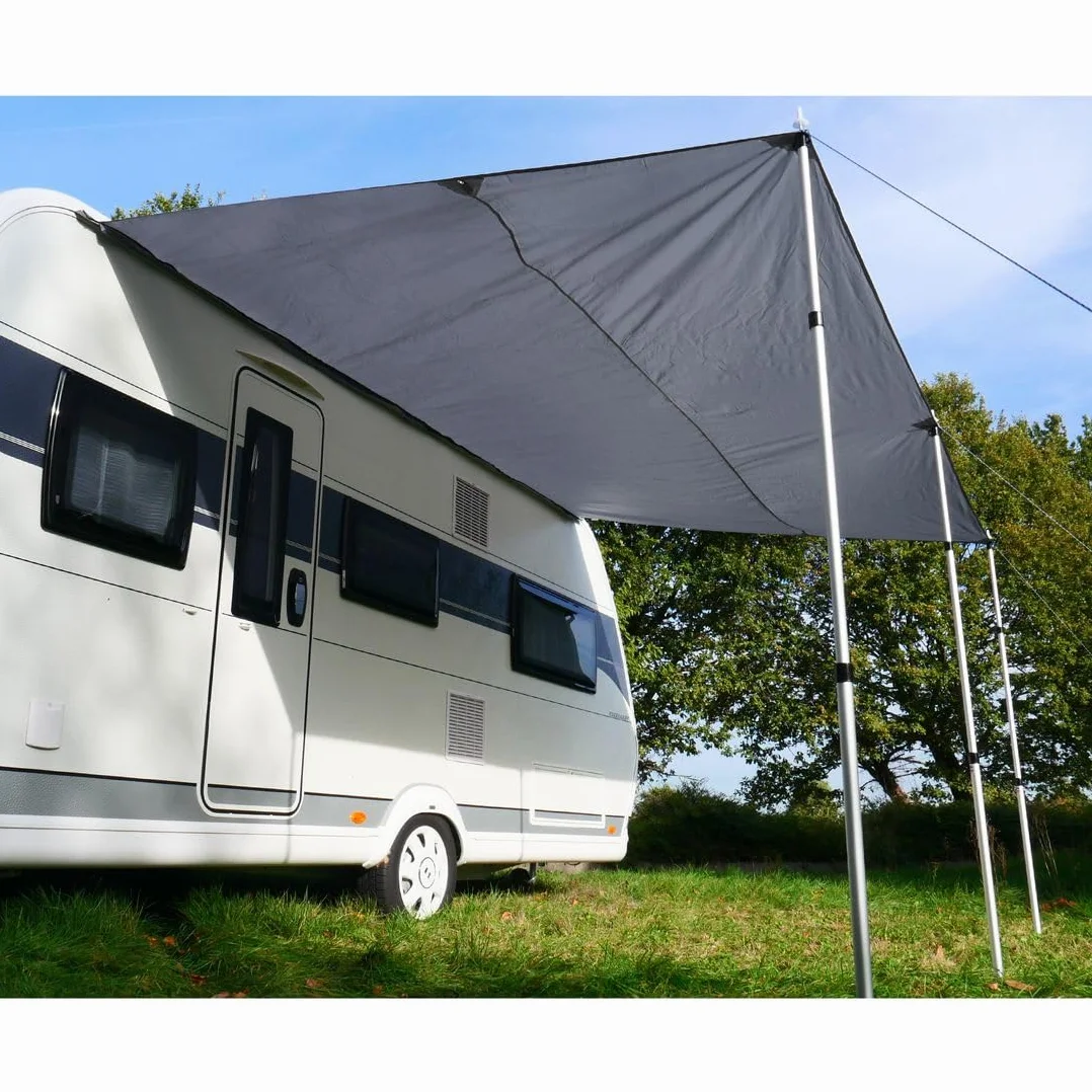 yourGEAR żagle przeciwsłoneczne do przyczep kempingowych 4x2,4m UV 50+ wodoszczelny 5000mm