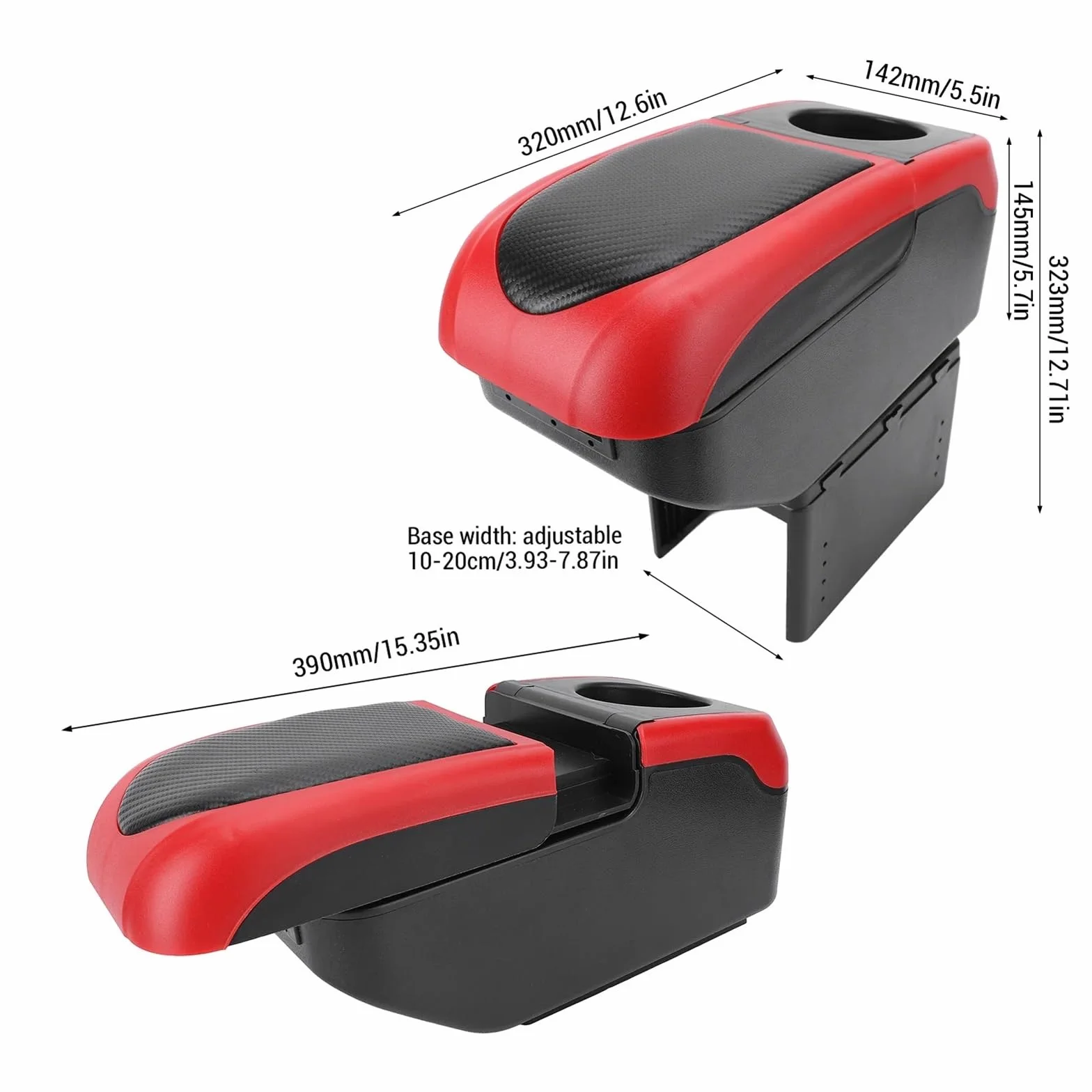 pokrowiec na podłokietnik Ochrona Podłokietnika Uniwersalny organizer na podłokietnik samochodowy z 6 portami ładowania USB, dwuwarstwowy, do konsoli samochodowej w podłokietniku(GRAY)