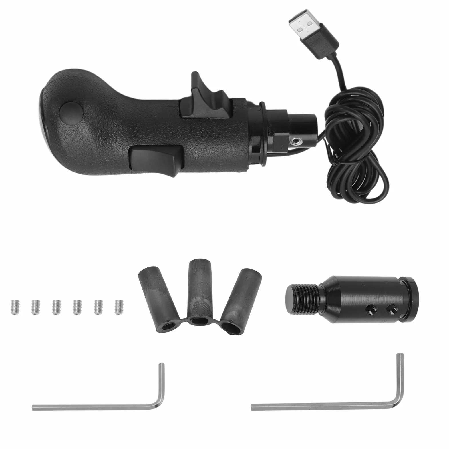 MangWany PC USB Gear Simulator gałka zmiany biegów pasuje do Logitech G923 G29 G27 G25 TH8A Simracing Racing Shifter