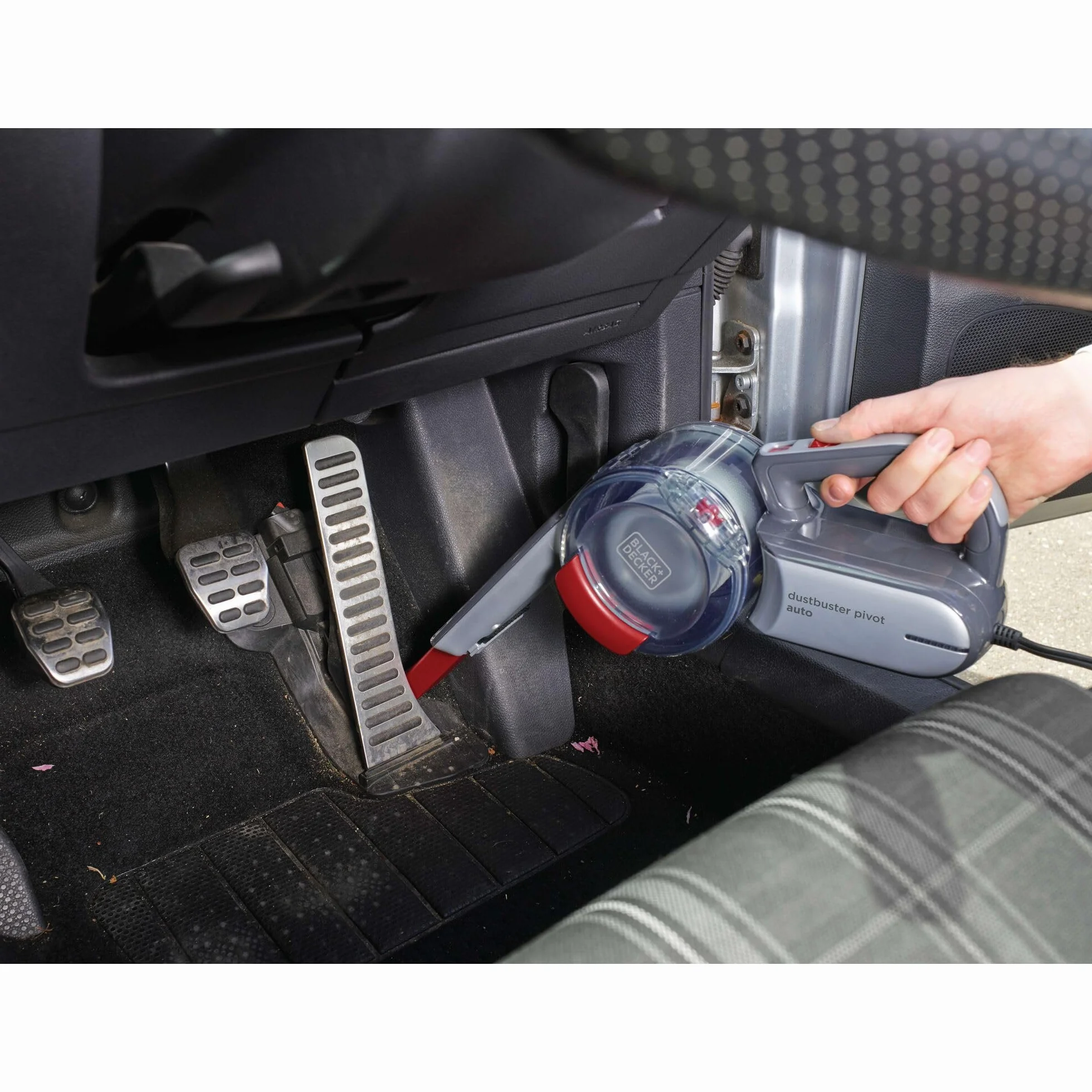 Black & Decker, Odkurzacz samochodowy 12V Pivot, akcesoria, torba, PV1200AV-XJ