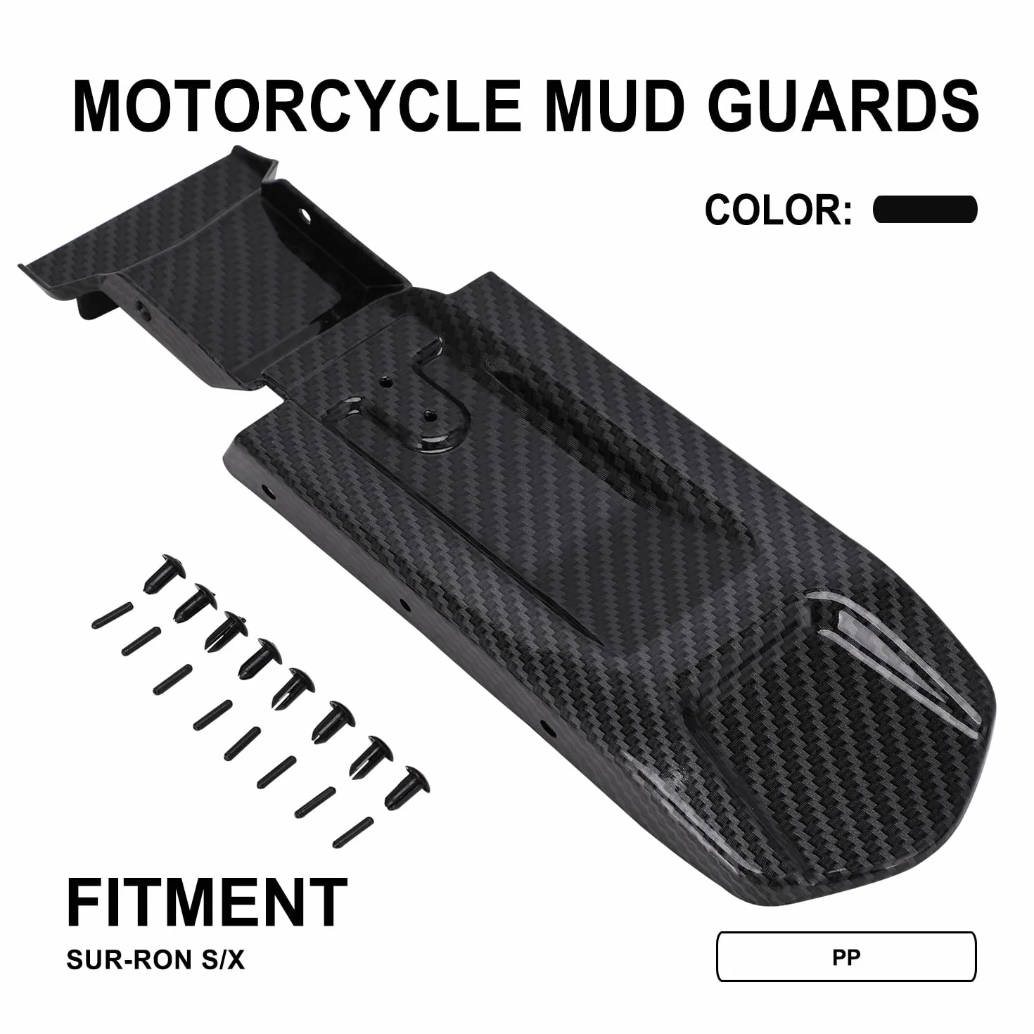 Surron tylny błotnik wewnętrzny z włókna węglowego, wzór Sur Ron, tylny błotnik do Sur-Ron X/S Electric Dirt Bike