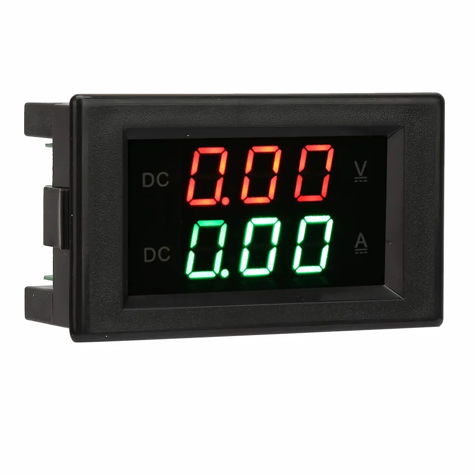 YB4835VA Dual Display Integrierte Spannung Amperemeter Panel Amp Volt DC 0~100 V 20A Voltmeter Amperemeter