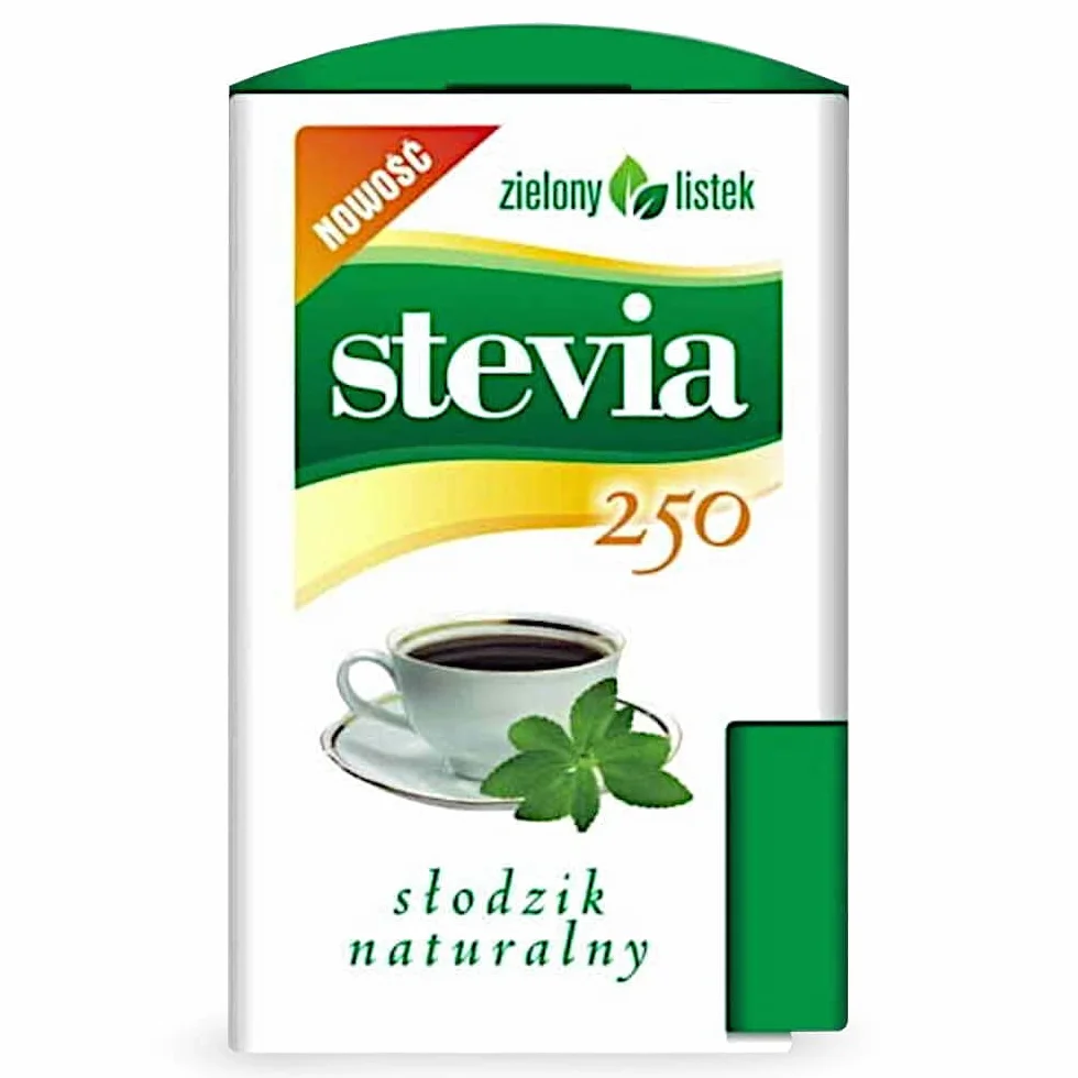 ZIELONY LISTEK Stevia 250 tabletek