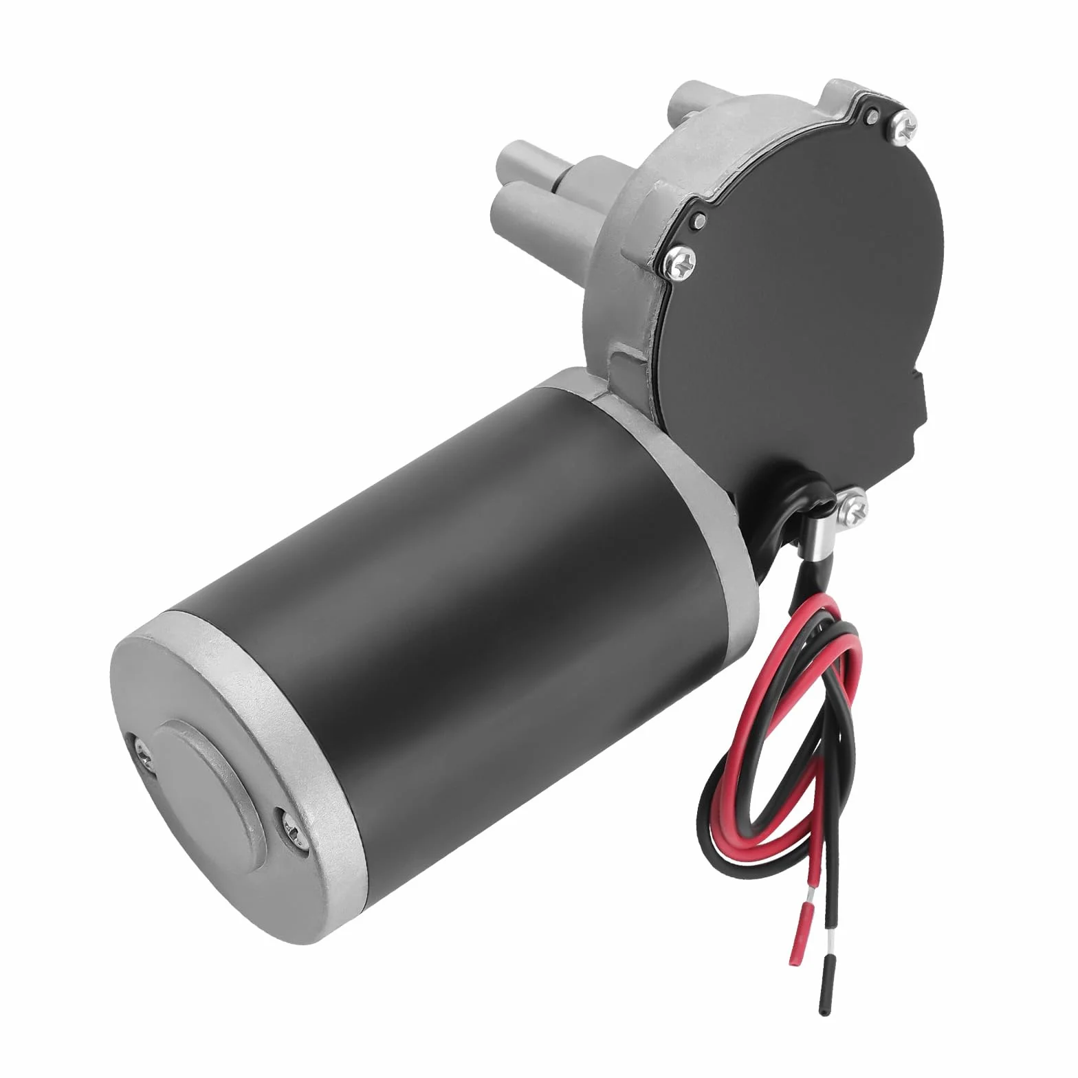 maXpeedingrods Silnik przekładniowy 24 V DC, 45 W, silnik wycieraczki, wysoki moment obrotowy, elektryczna synchronizacja koła zębatego z lewą skrzynią biegów do napędu bramy, okien