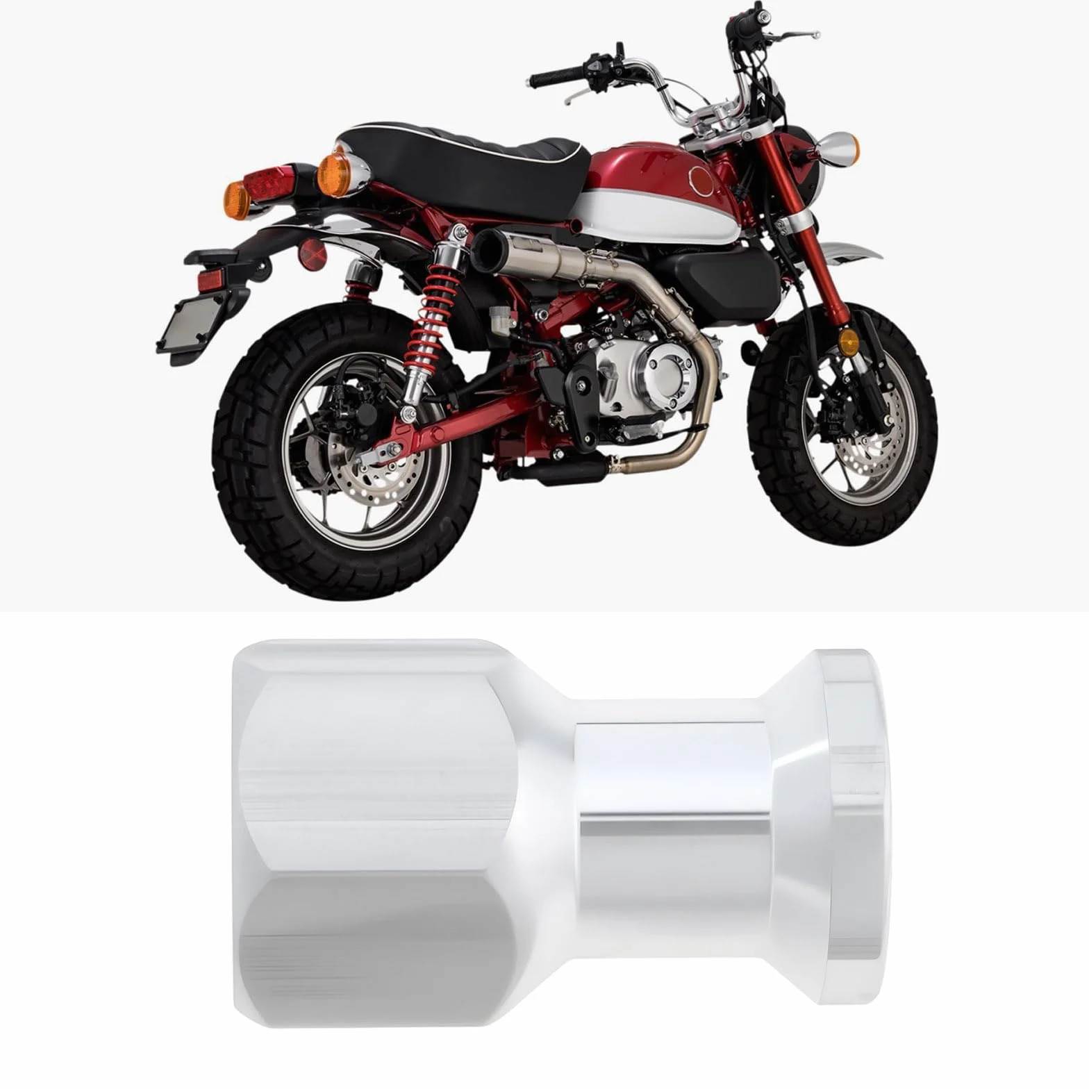 SG Store 2szt. Szpulka do tylnego zawieszenia motocyklowego M10x1,25mm, kompatybilna z Hondą Z125 Monkey 125