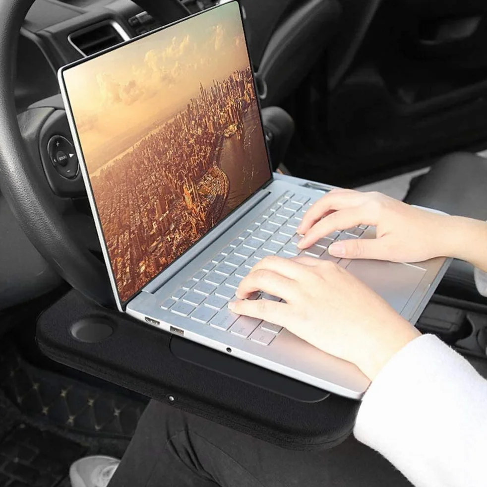 Taca na kierownicę, stół samochodowy, kierownica, biurko i uchwyt na fotel samochodowy, laptop posiłek biurko, stół kierowniczy ciężarówki do jedzenia