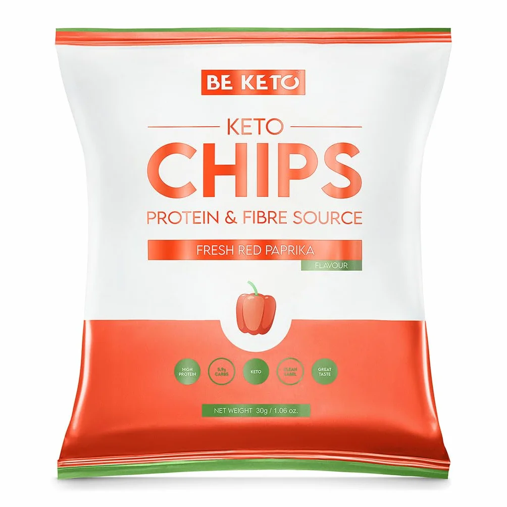 Chipsy ketonowe - świeża czerwona papryka 30 g
