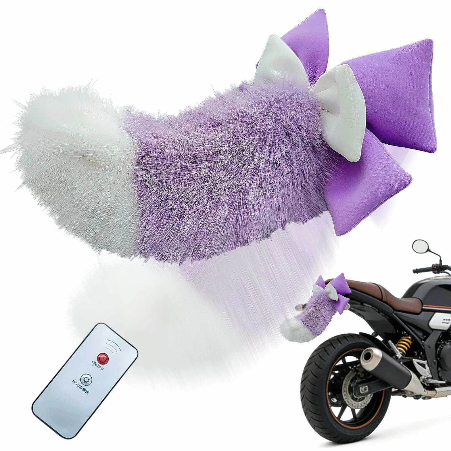 Tiertail – bezprzewodowy pilot zdalnego sterowania, samoprzylepny, ruchomy artykuł dekoracyjny, elektryczny , do samochodów osobowych, motocykli, zderzaków, bagażnika, kampera, samochodu