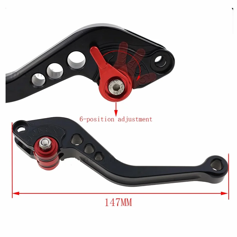 Dla Z750 Z 750 (nie dla modelu Z750S) 2007-2012 2008 2009 2010 2011 motocykl regulowane krótkie dźwignie sprzęgła hamulca akcesoria motocyklowe (czerwony)