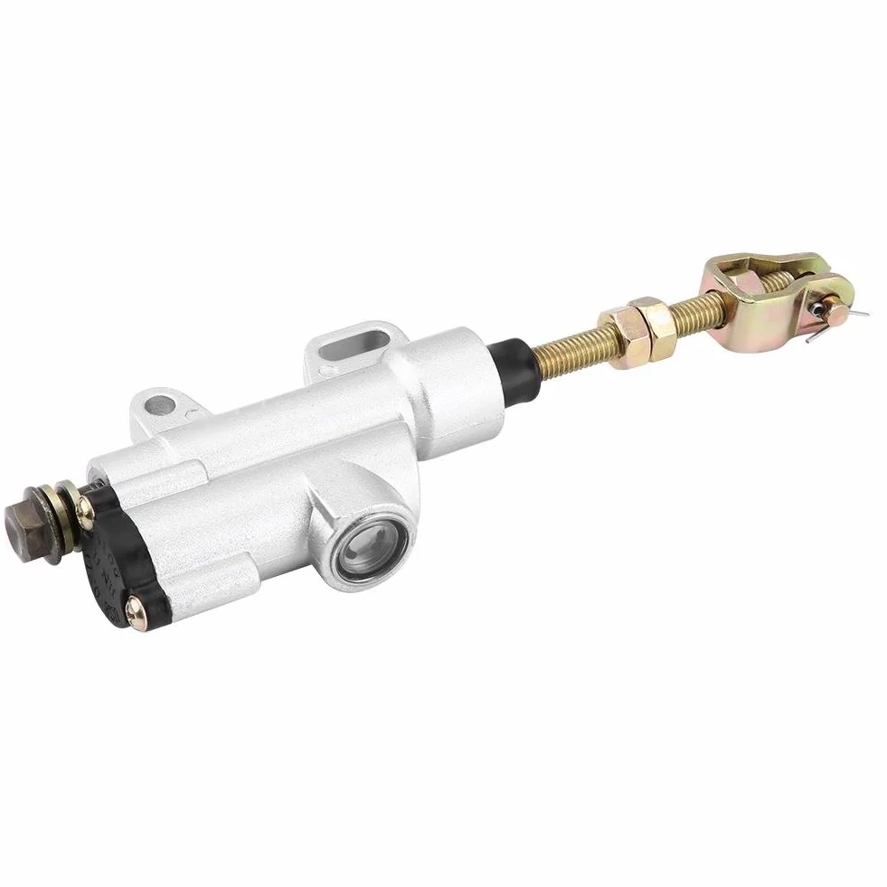 KIMISS Pompa hydrauliczna tylnego hamulca nożnego for motocykl ATV cross, cylinder główny, srebrny