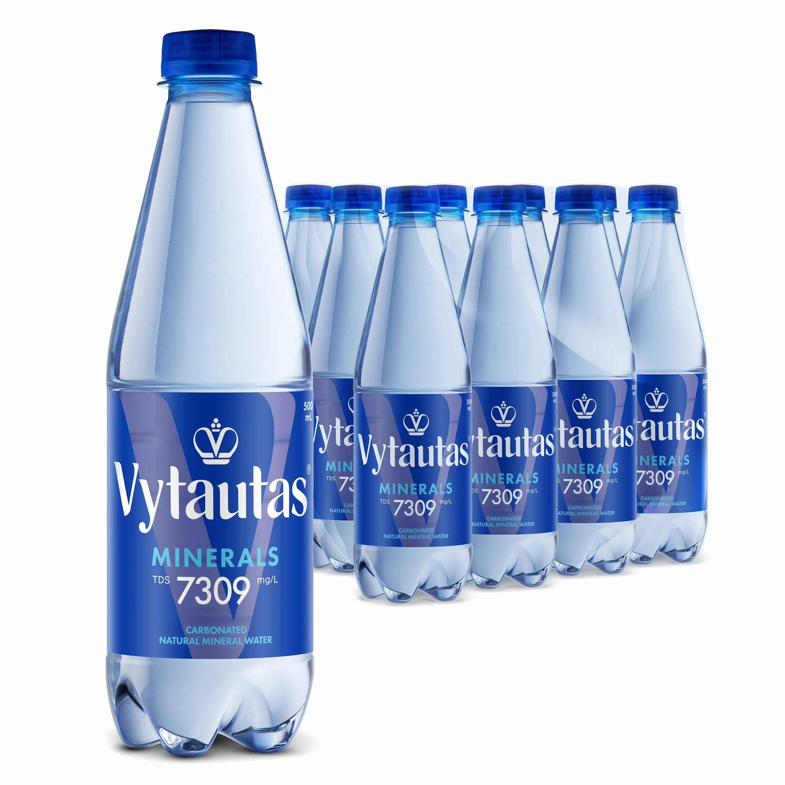 VYTAUTAS Woda Mineralna Gazowana 500 ml 12 sztuk Wysoka Mineralizacja