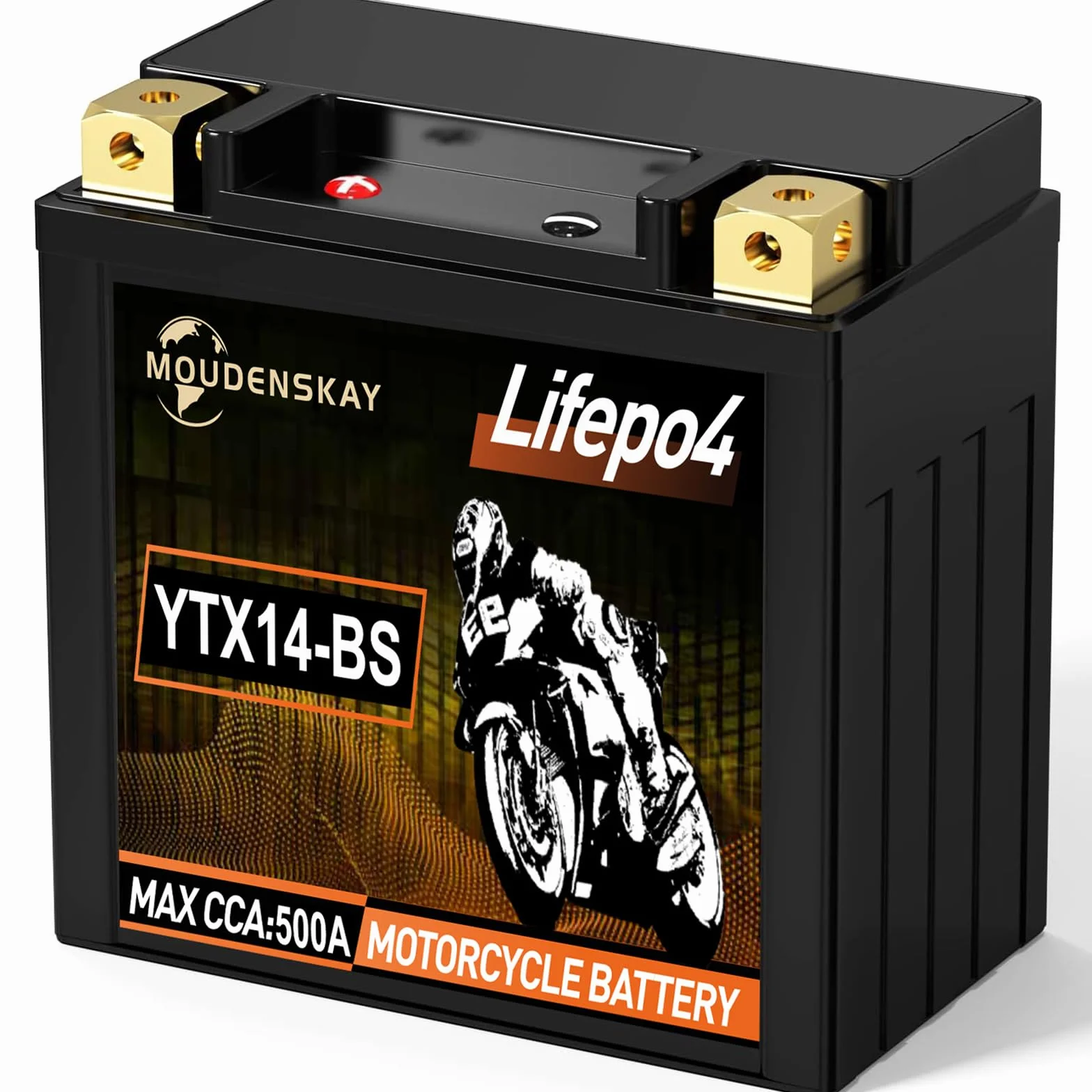 Akumulator litowy do motocykla 12V Akumulator litowy Powersports z BMS (YTX14-BS 500~600CCA 12.8V 6Ah) Akumulatory startowe LiFePO4 do motocykli, ATV, UTV, jednostek wodnych itp