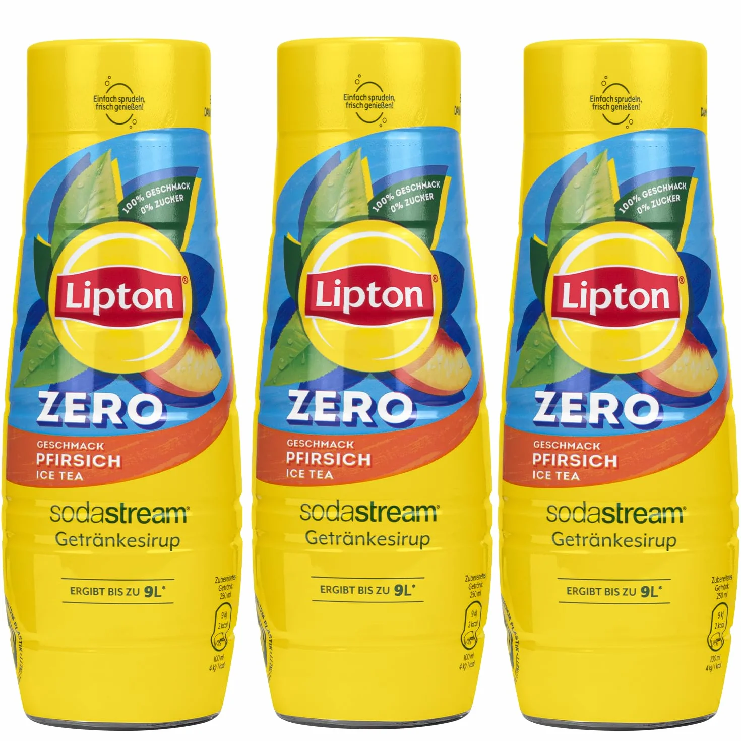 Sodastream Syrop Lipton Ice Tea Brzoskwinia Zero 440 ml 3x