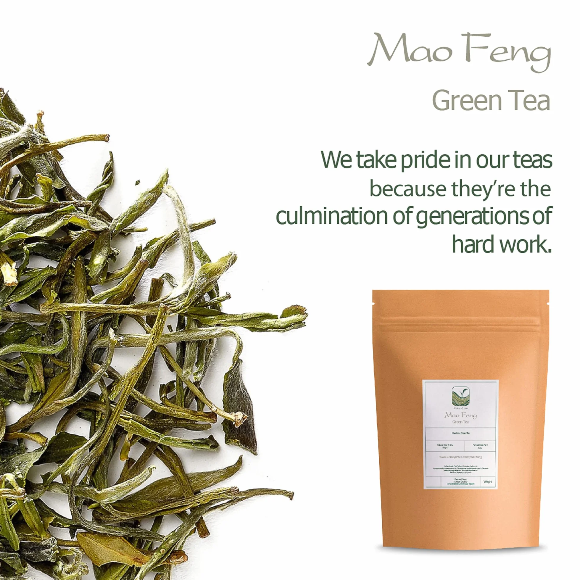 Mao Feng Green Tea China - Famous Chinese Tea From Huang Shang