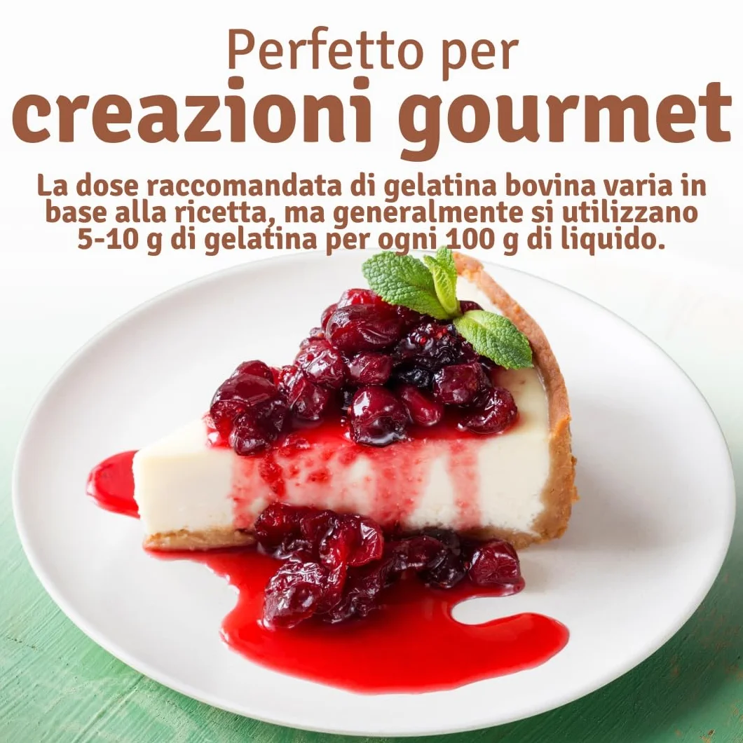 Żelatyna wołowa w proszku 1 kg Bloom 250 Mr.P Ingredients Halal bez cukru