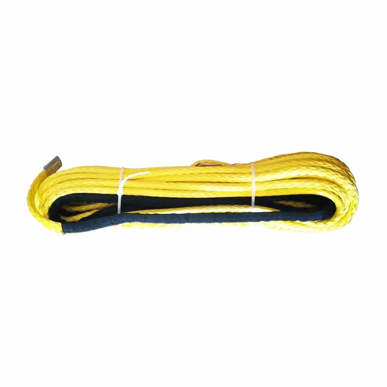 Syntetyczna lina do wyciągarki, 12mm * 28m syntetyczna lina wciągarki UHMWPE do Offroad 4wd Atv Utv 4x4 Auto Parts(Yellow)