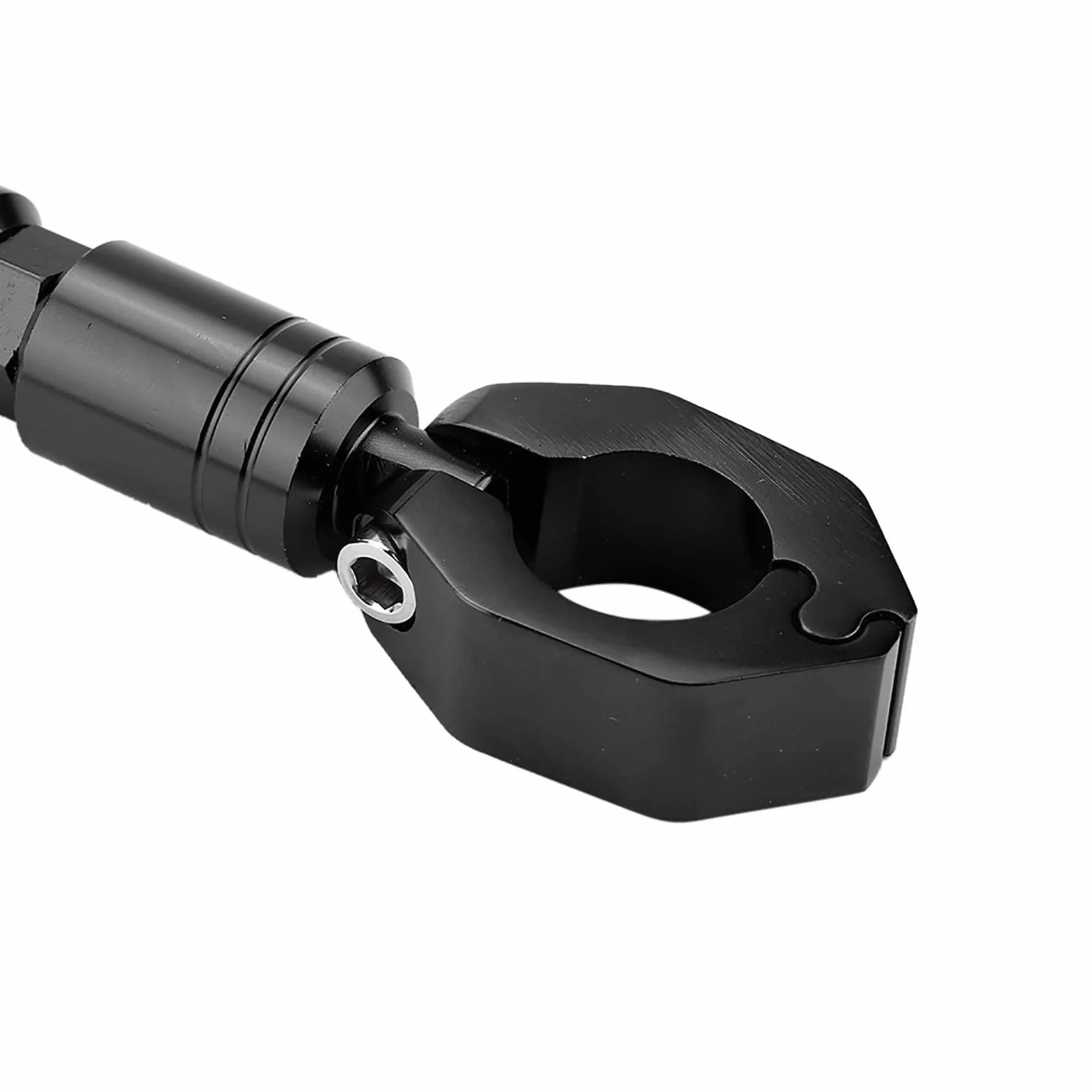 Ejoyous Motocyklowa Poprzeczka, Motocyklowa Bilans Bilansowy Wykonany z Stopu Aluminium Universal dla Kierownicy 22 Mm z Wspornikiem, dla Akcesoriów, Takich Jak Lampa LED Uchwytu (BLACK)
