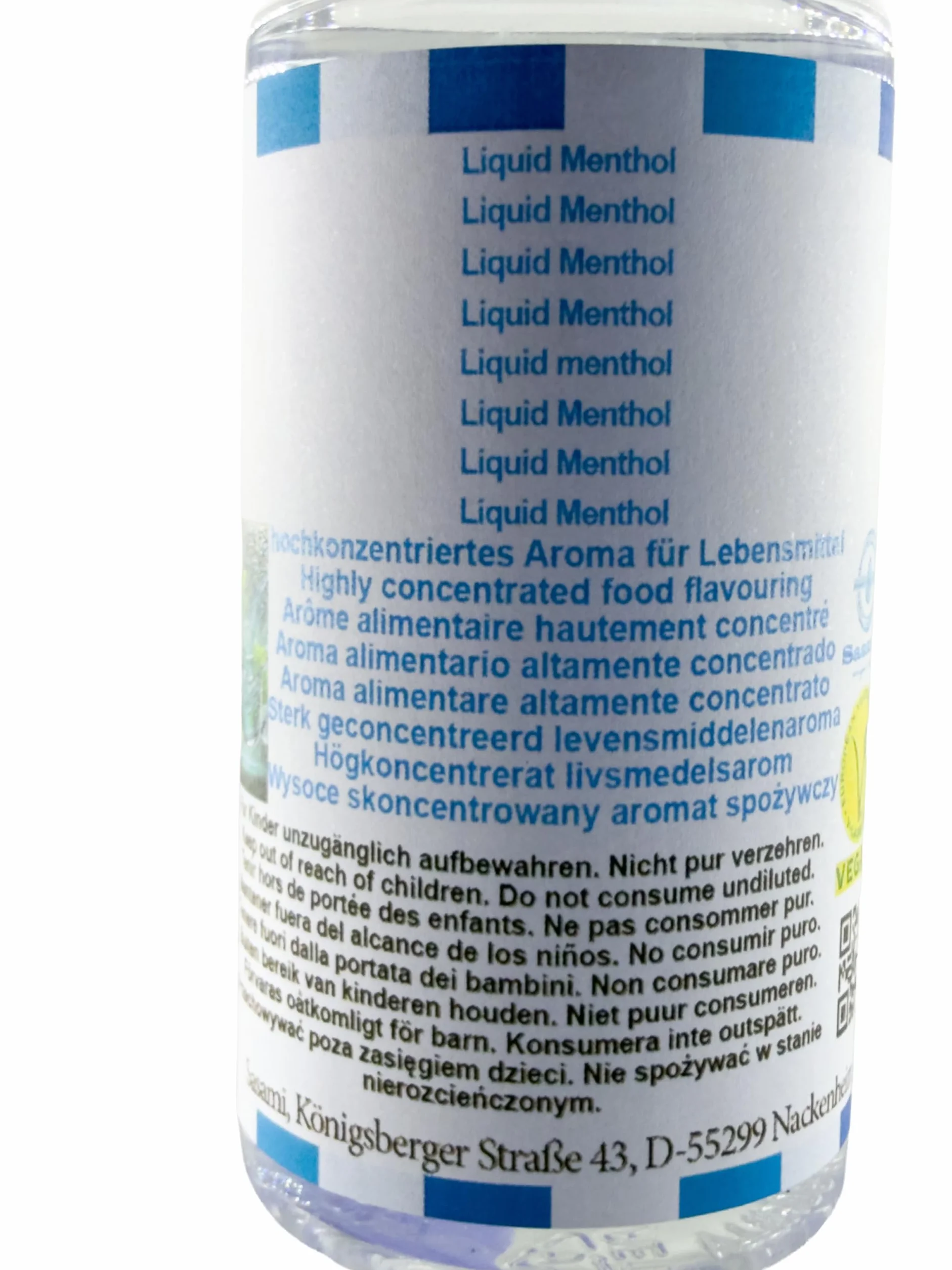 Sasami Liquid Menthol Aromat Koncentrat 10ml