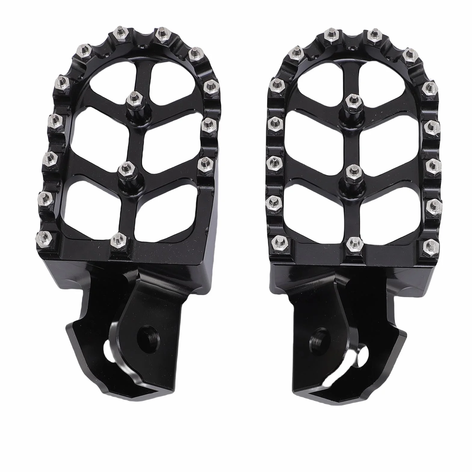 Asixxsix Dirt Bike Foot Peg, Aluminiowe Pedały Pedals Dirt Rower Footrest Wymienca Surron Light Bee X, Pedals Motorcycle Footpegs, Ulepszone Wrażenia z Jazdy (BLACK)