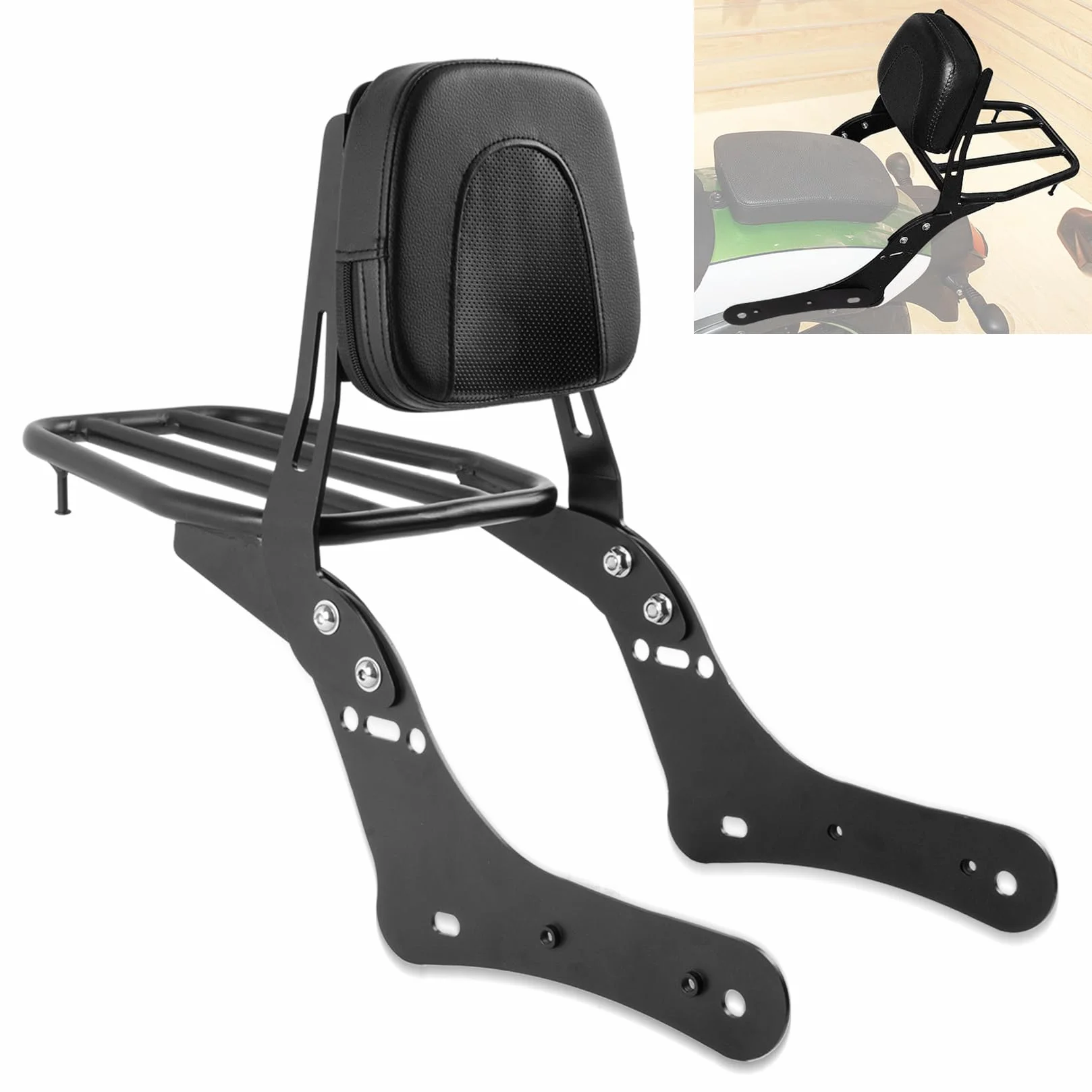 Sissy bar z baga?nikiem i oparciem poduszka do Kawasaki Vulcan VN650 EN650 S650 2015-2022