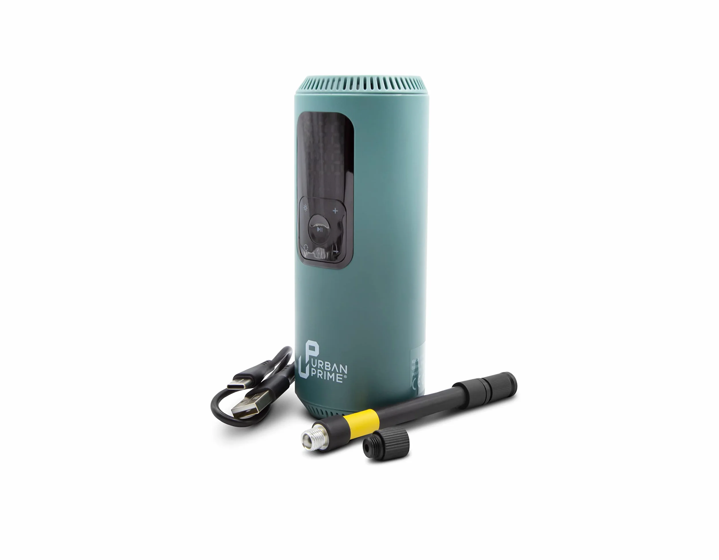 Portable Electric Air Compressor XP przenośna sprężarka do rowerów, motocykli, skuterów, piłek, z czujnikiem ciśnienia, zintegrowane światło LED, 150 PSI, 2 x 1200 mAh