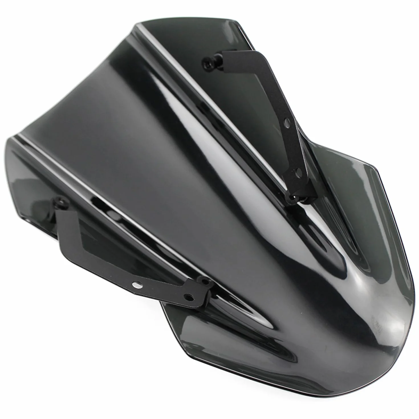 XX eCommerce Do Kawasaki Z650 szyba przednia szyba z mocowaniem motocykla Z 650 (dym)