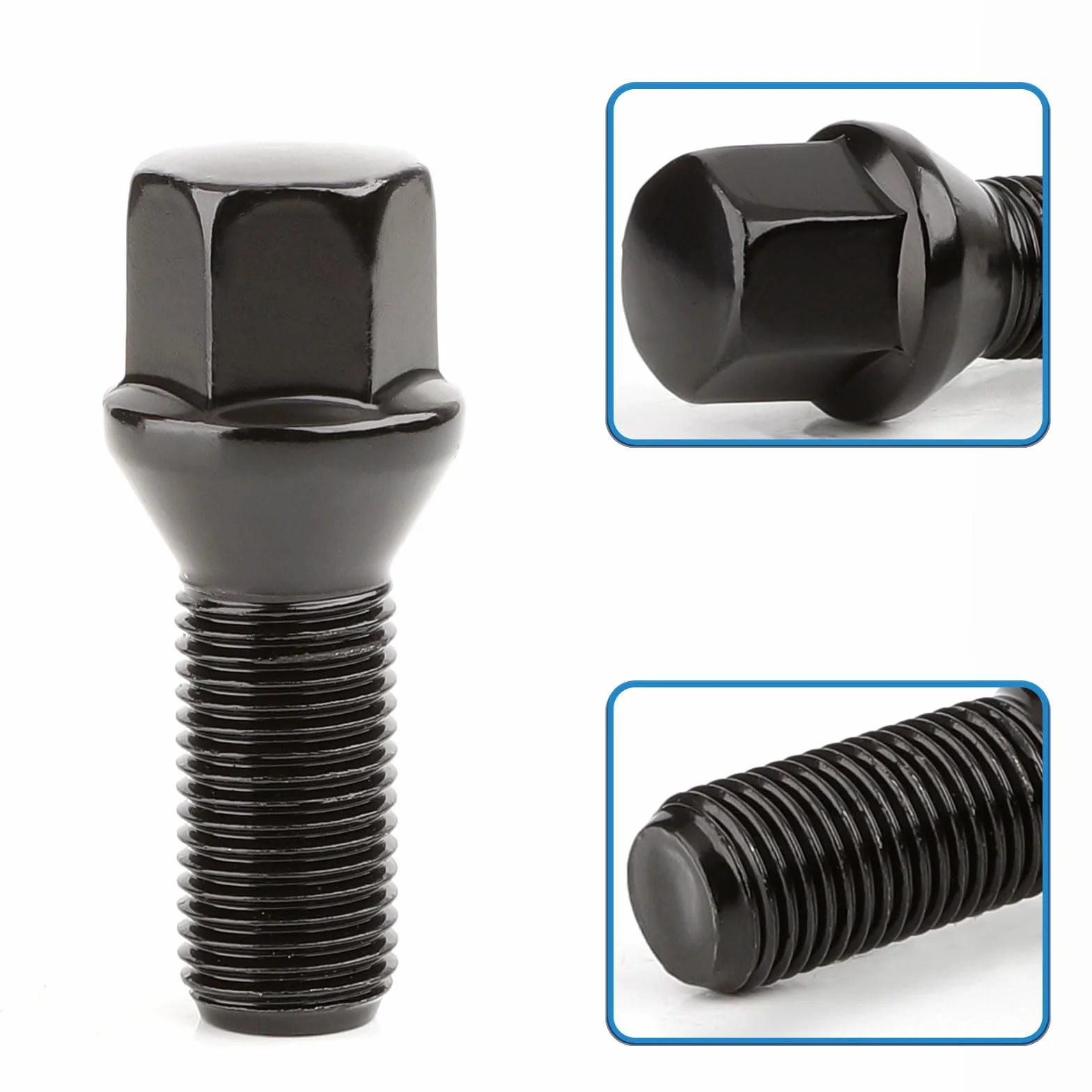 Komplet 20 śrub koła – M12x1,25x28mm – Łeb stożkowy 60° klucz 17mm – BMW