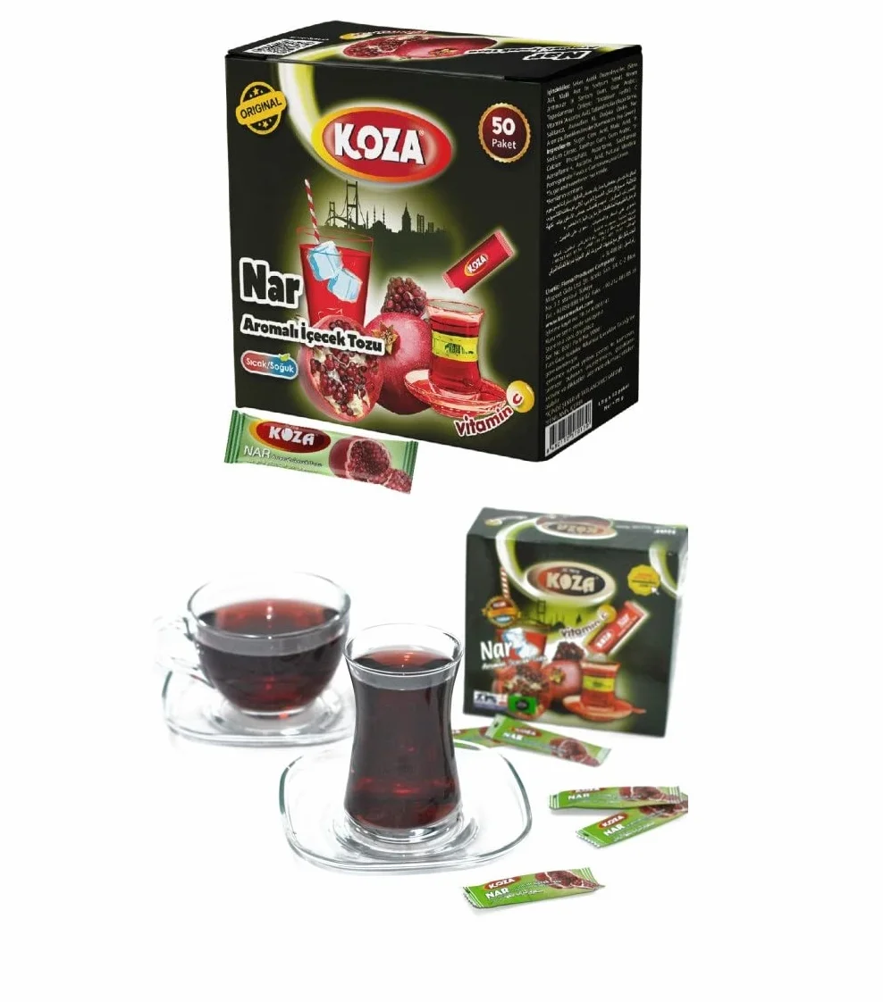 KOZA Granat Instant Proszek do Napoju Stick 50 sztuk Turecki Herbat Ice Tea