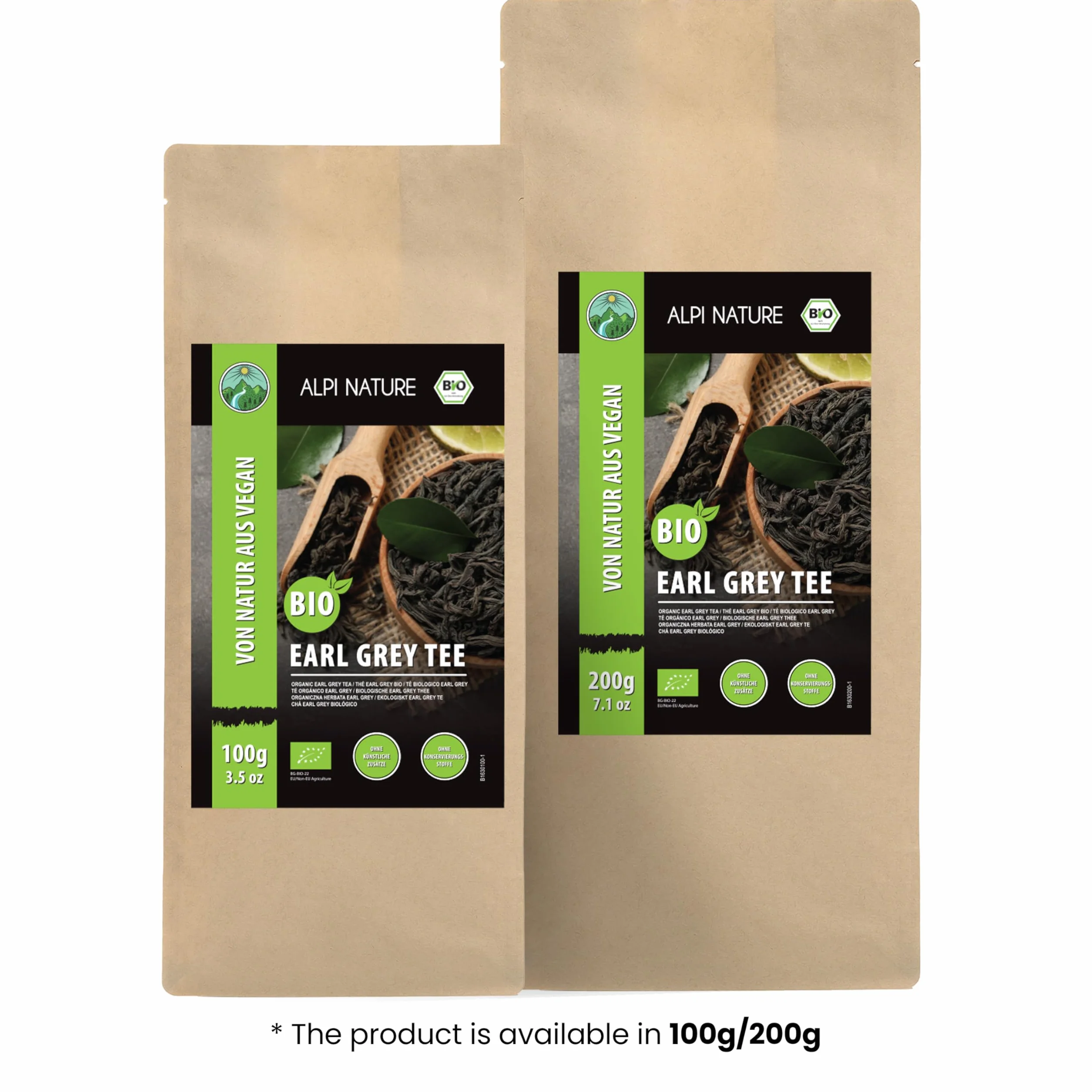 Ekologiczna Herbata Earl Grey 200g Czarna z Olejkiem Bergamotowym