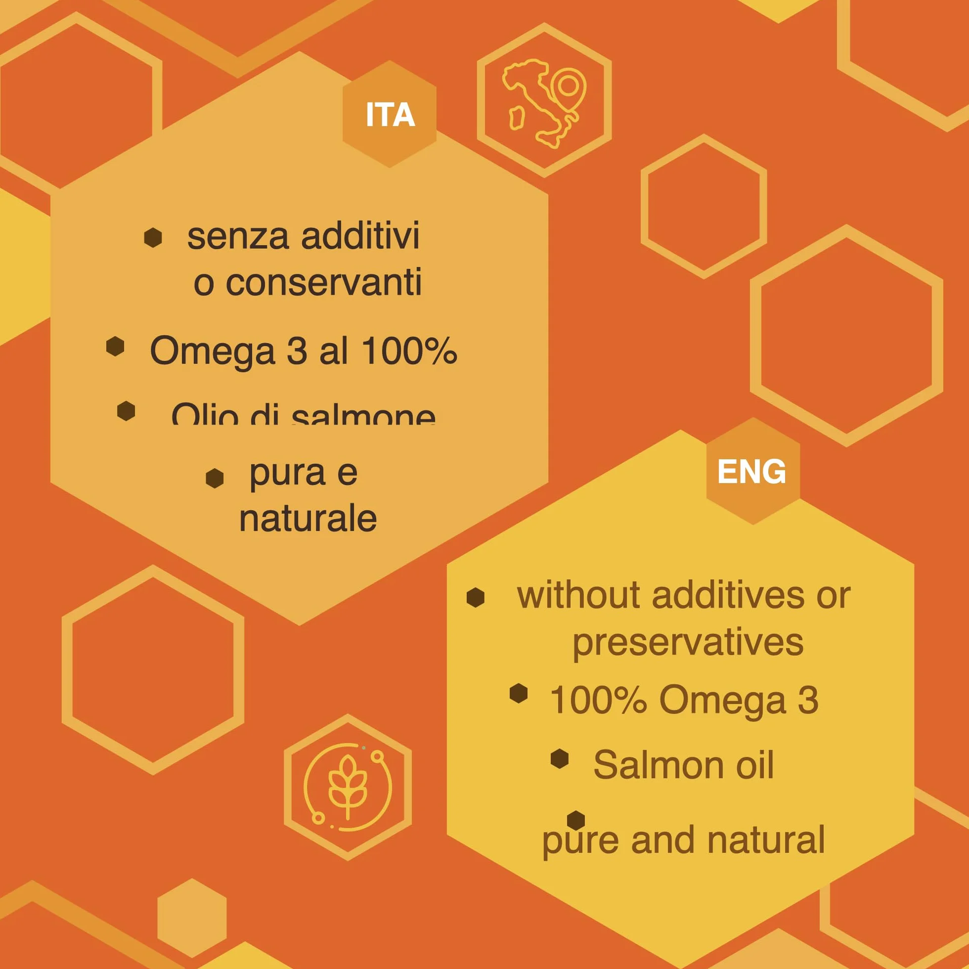 ERBOTECH Omega 3 kapsułki, opakowanie 100 g, ok. 70 kapsułek z olejem rybim, suplement diety z kwasami tłuszczowymi regulujący poziom cholesterolu i trójglicerydów