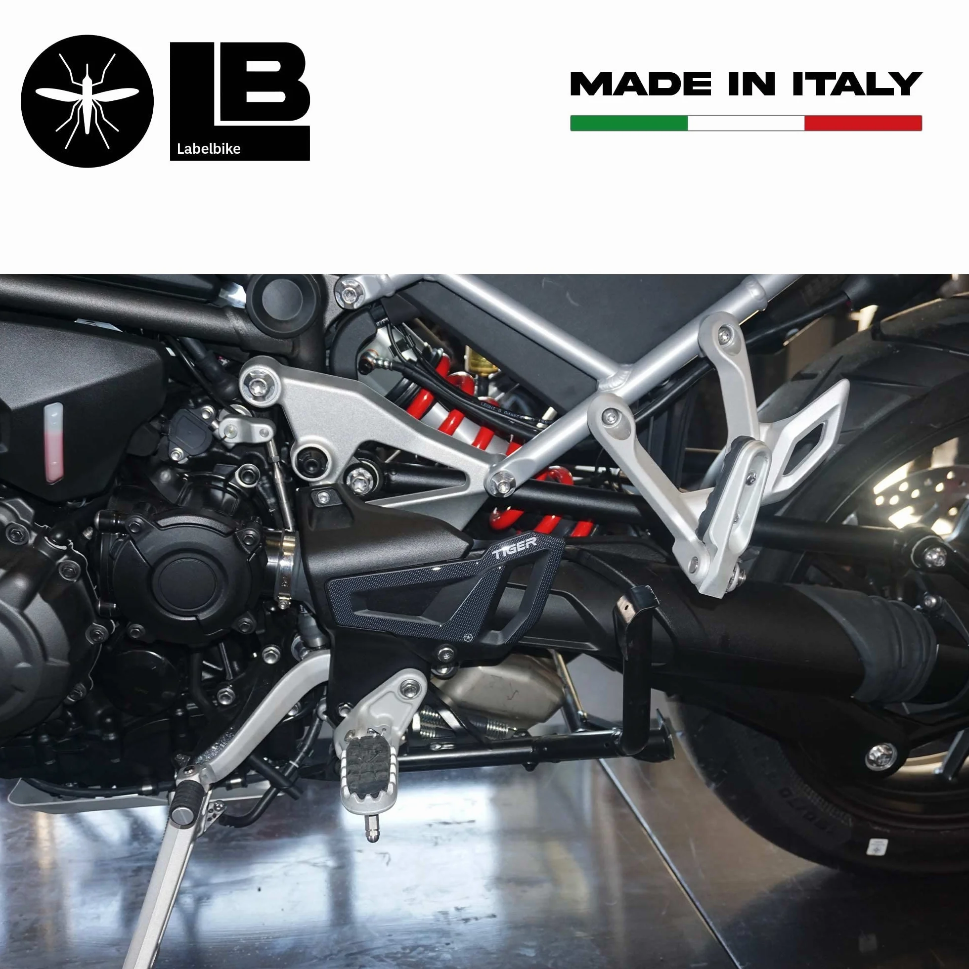 labelbike - Naklejki 3D Podkładki progowe Podnóżki Podnóżki Motocyklowe kompatybilne z Triumph Tiger 1200 GT - GT Pro - Rally Pro 2022