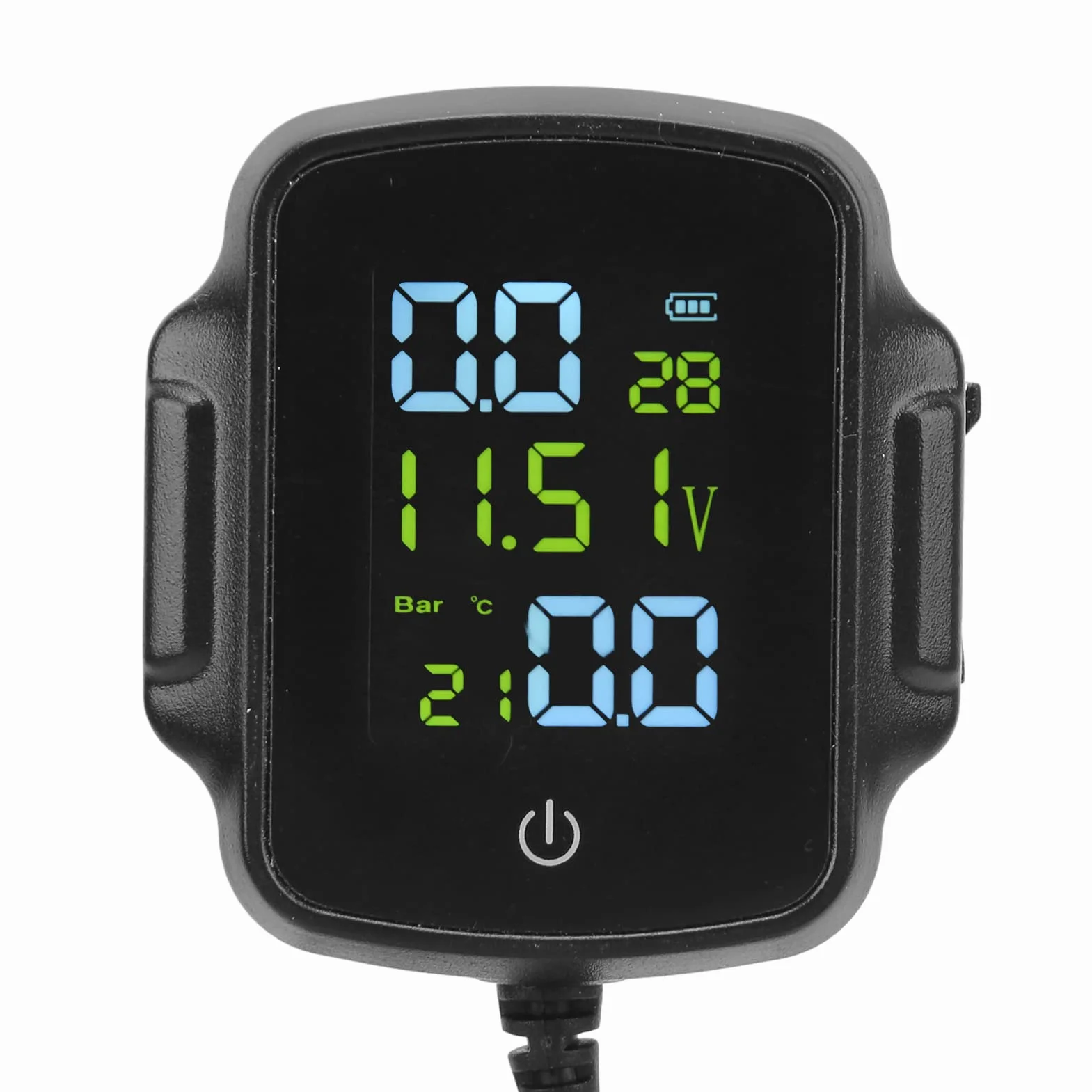 System Monitorowania Ciśnienia w Oponach dla Motocykli z 2 Czujnikami Zewnętrznymi TPMS 12 V USB do ładowania o Wysokiej Precyzji