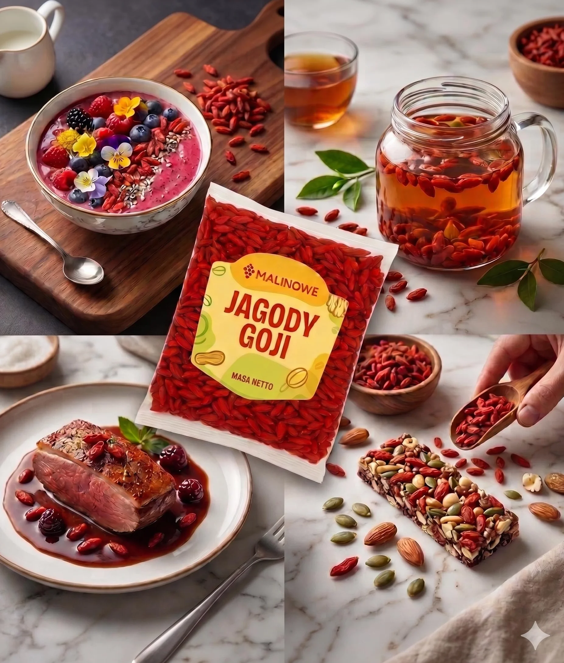 Jagody Goji Suszone 250g Naturalna Premium