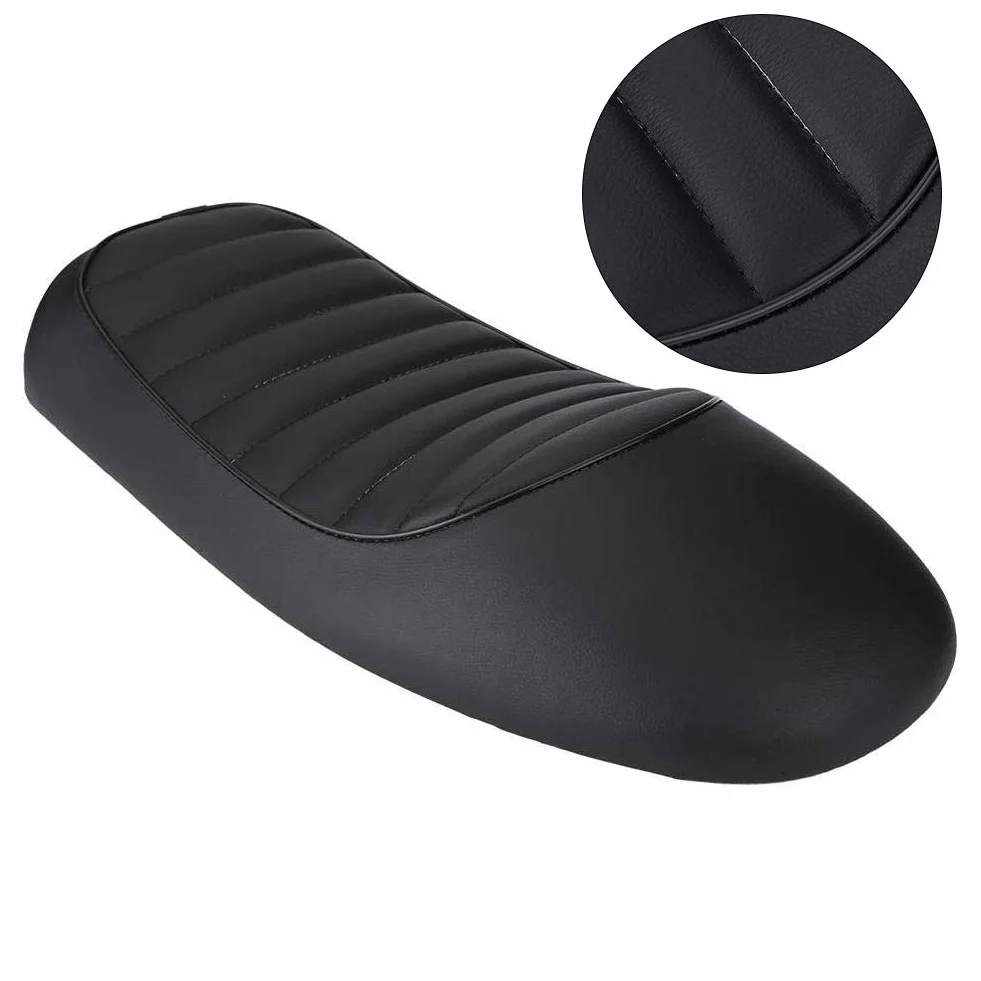 Skórzane siedzenie motocyklowe PU Leather Vintage Racer Flat Seat Cushion