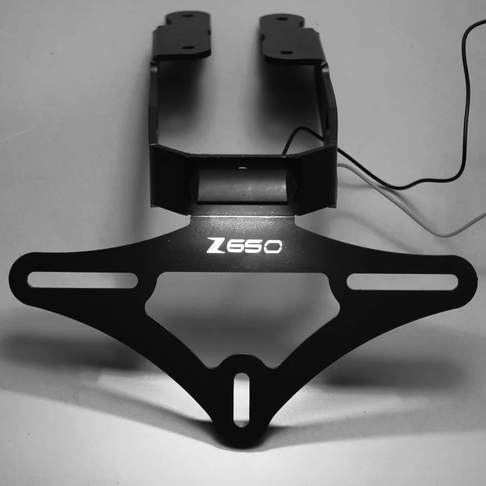 Wspornik tablicy rejestracyjnej kompatybilny z Z650 2018-2024 Fender Eliminator uchwyty tablicy rejestracyjnej, ochrona przed rozpryskami, klapy, ochrona przed rozpryskami, zderzak, 2024,