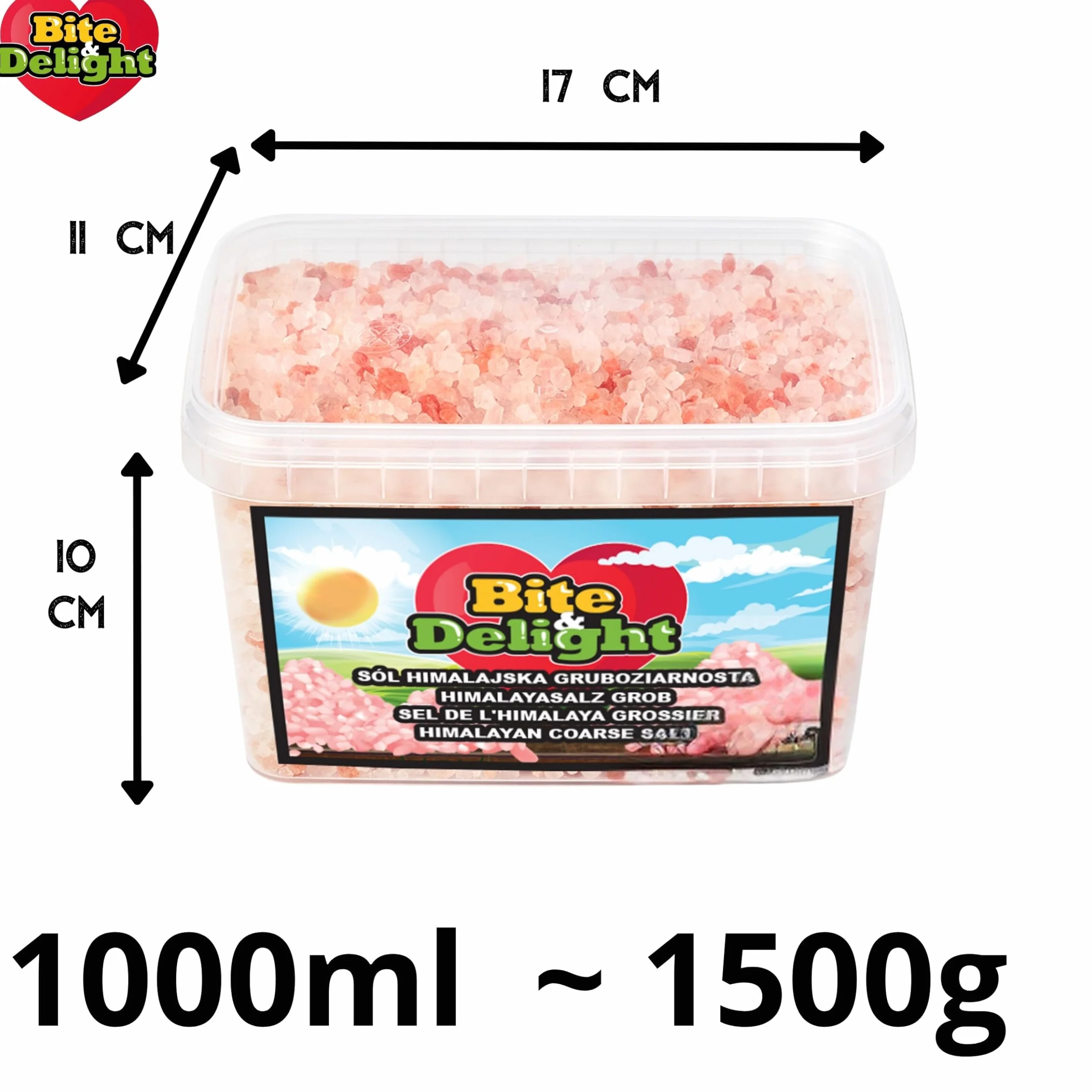 Sól Himalajska Gruboziarnista - Nierafinowana Bez Konserwantów - Sól Naturalna Wegańska 1000 ml