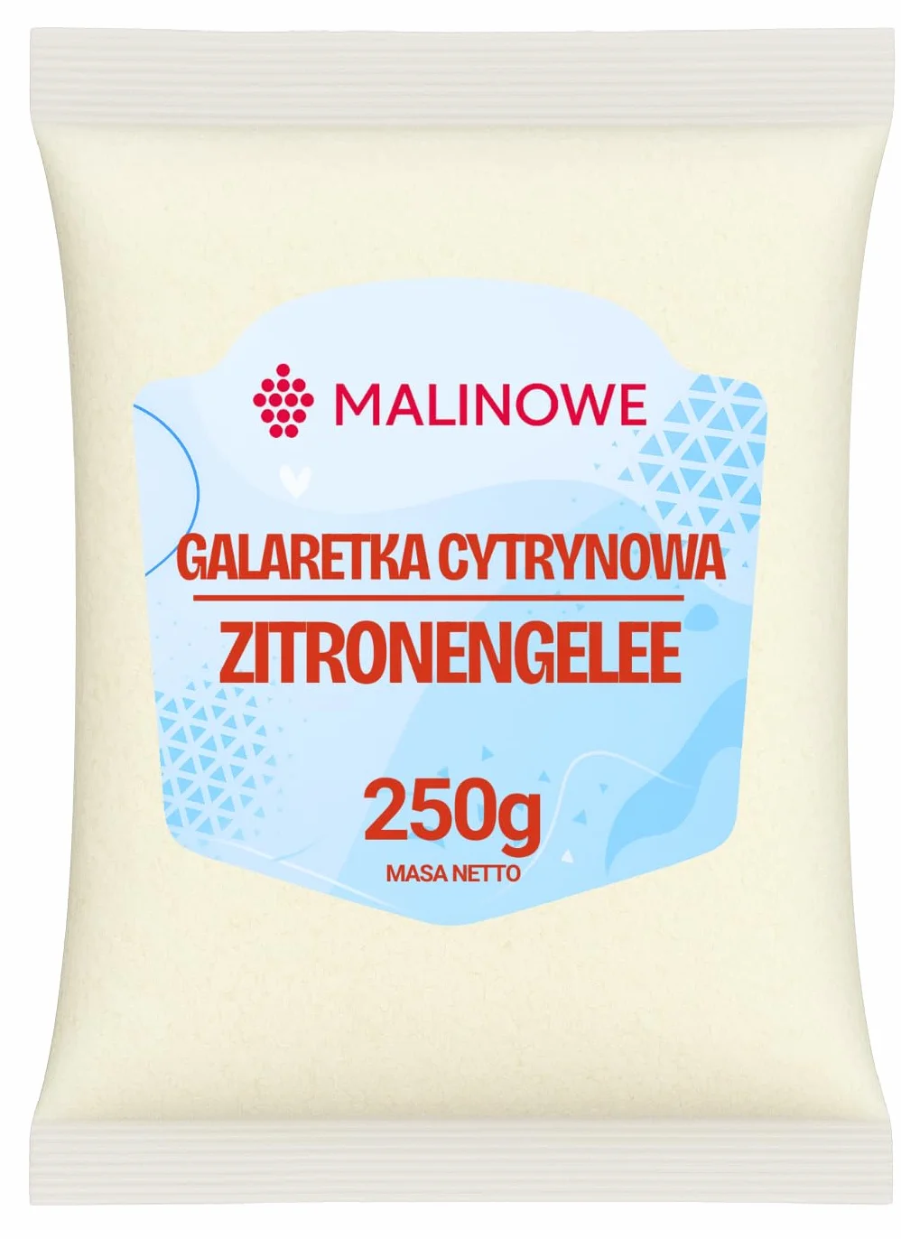 Malinowe GALARETKA CYTRYNOWA W PROSZKU 250g Naturalna Jakość Premium