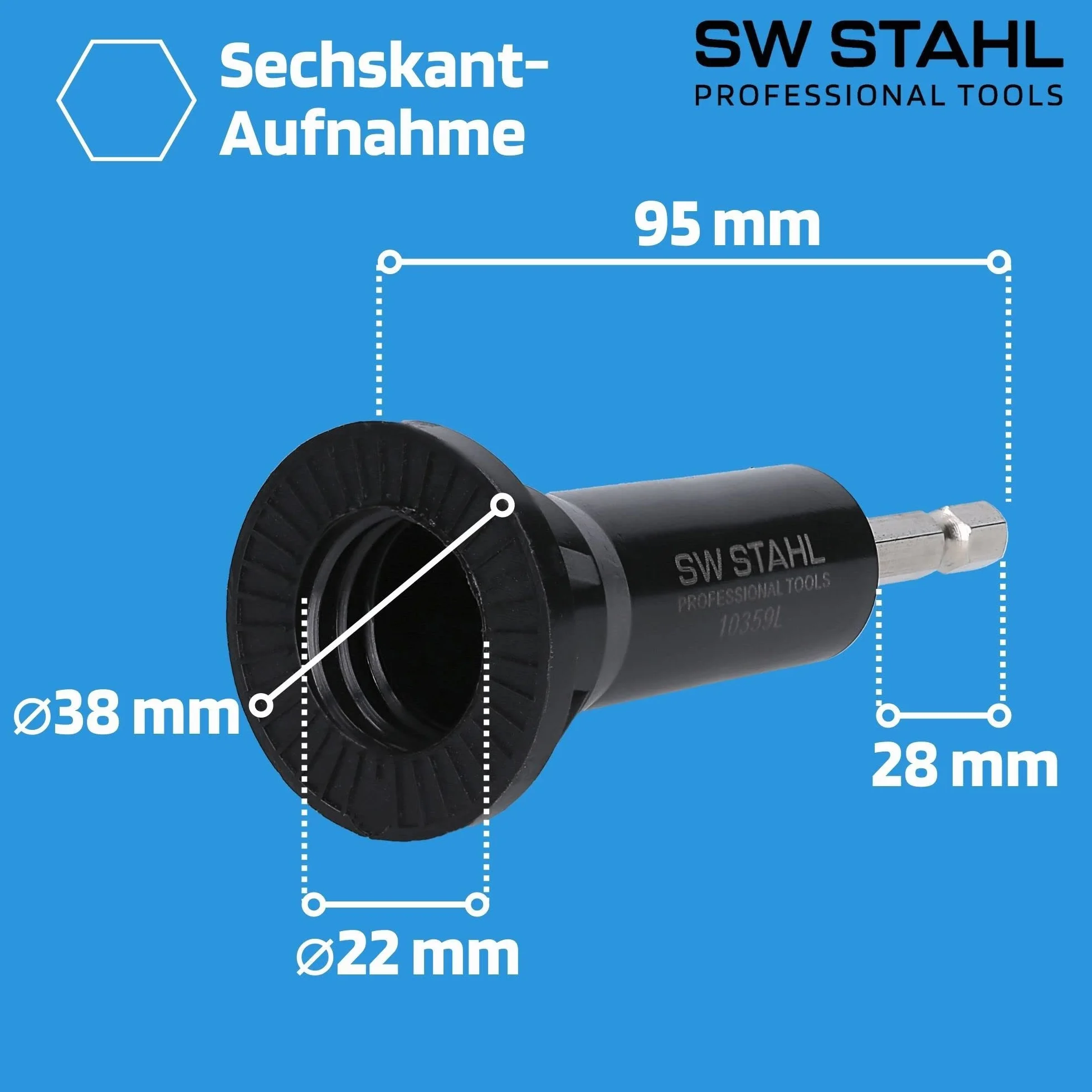 Szlifierka piasty koła 1/2" SW stal 10359L-1 Uchwyt szlifierski do wiertarki i wkrętaka akumulatorowego