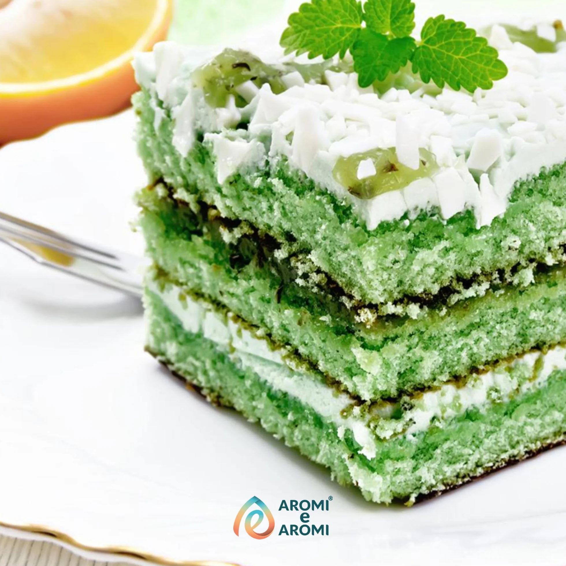 AROMI E AROMI | Aromat Miętowy 50 g – Krople Aromatyzujące do żywności do Pieczenia, Ciast, Napojów i Lodów | Produkt Wegański i Bez Kalorii | Wyprodukowano we Włoszech