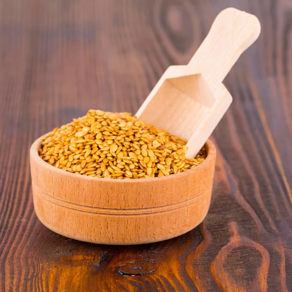 GiDeli Złote Siemię Lniane 1kg – Wysoka Zawartość Omega 3 i Błonnika – Bez Dodatków – Idealne do Pieczenia – Wegańskie – Pełnoziarniste i Naturalne – Idealne do Musli, Chleba i Mleka