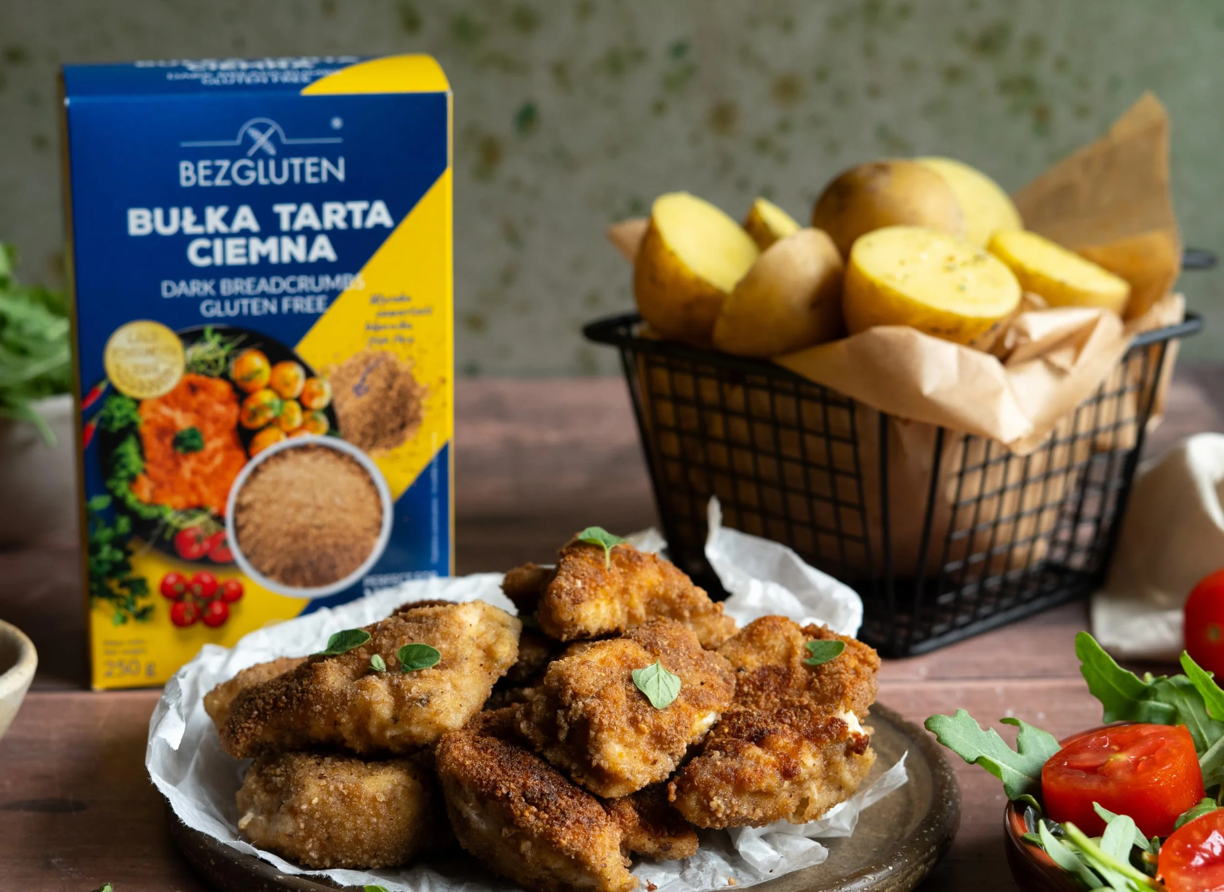 Ciemna bułka tarta, bezglutenowa, wegańska, wysoka zawartość błonnika, bez pszenicy, jajek i oleju palmowego 250 g Bezgluten