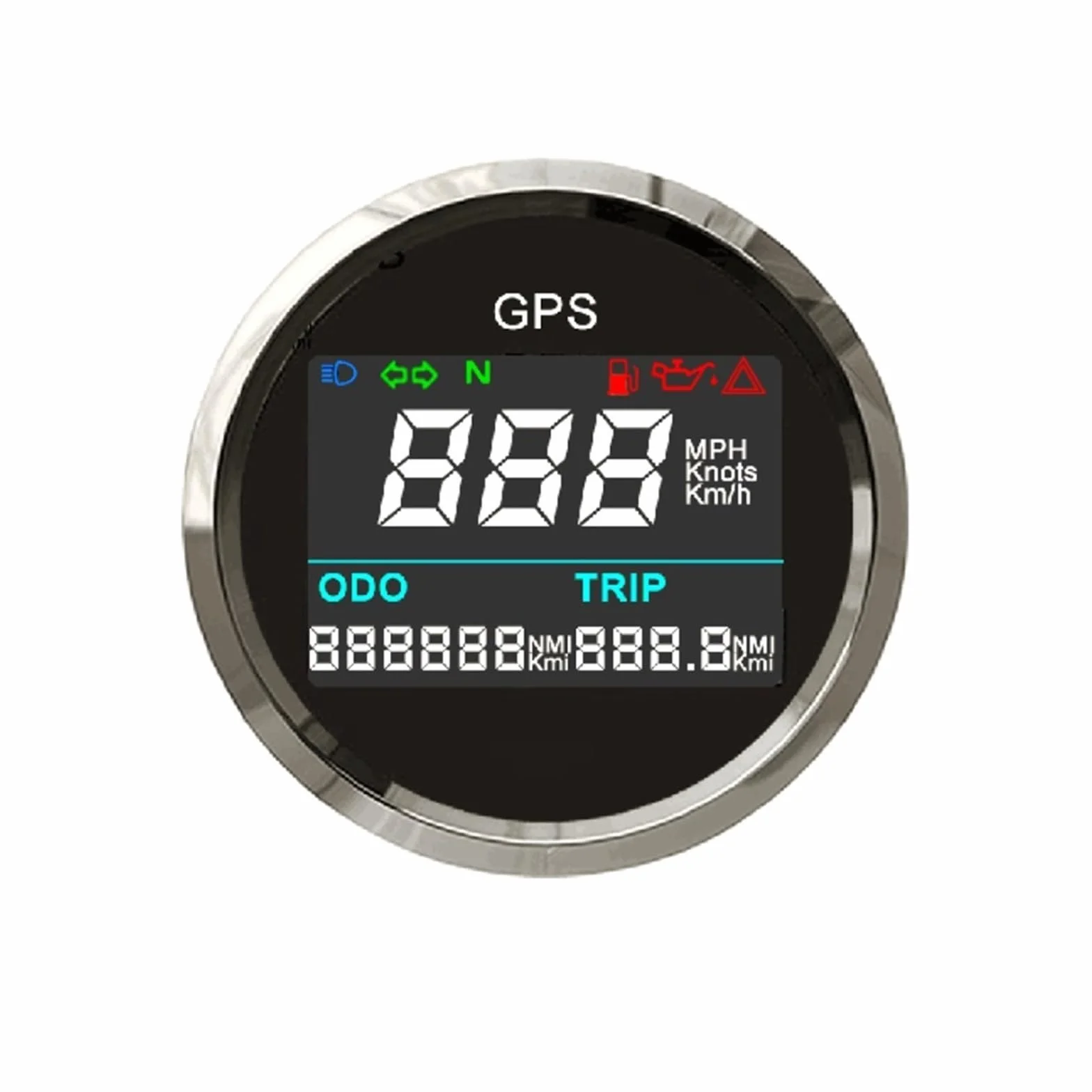Licznik prędkości samochodu 52mm Cyfrowy Prędkościomierz GPS LCD Miernik Prędkości Przebieg Regulowany Licznik Przebiegu Dla Auto Motocykl Łódź 12V 24V Szybkie potwierdzenie lokalizacji(WS)