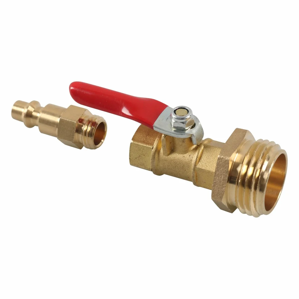 Winterize Blowout Adapter z 1/4 '' męskim szybkim połączeniem i 3/4'' męskim gwintem GHT RV Blowout połączonym z zaworem